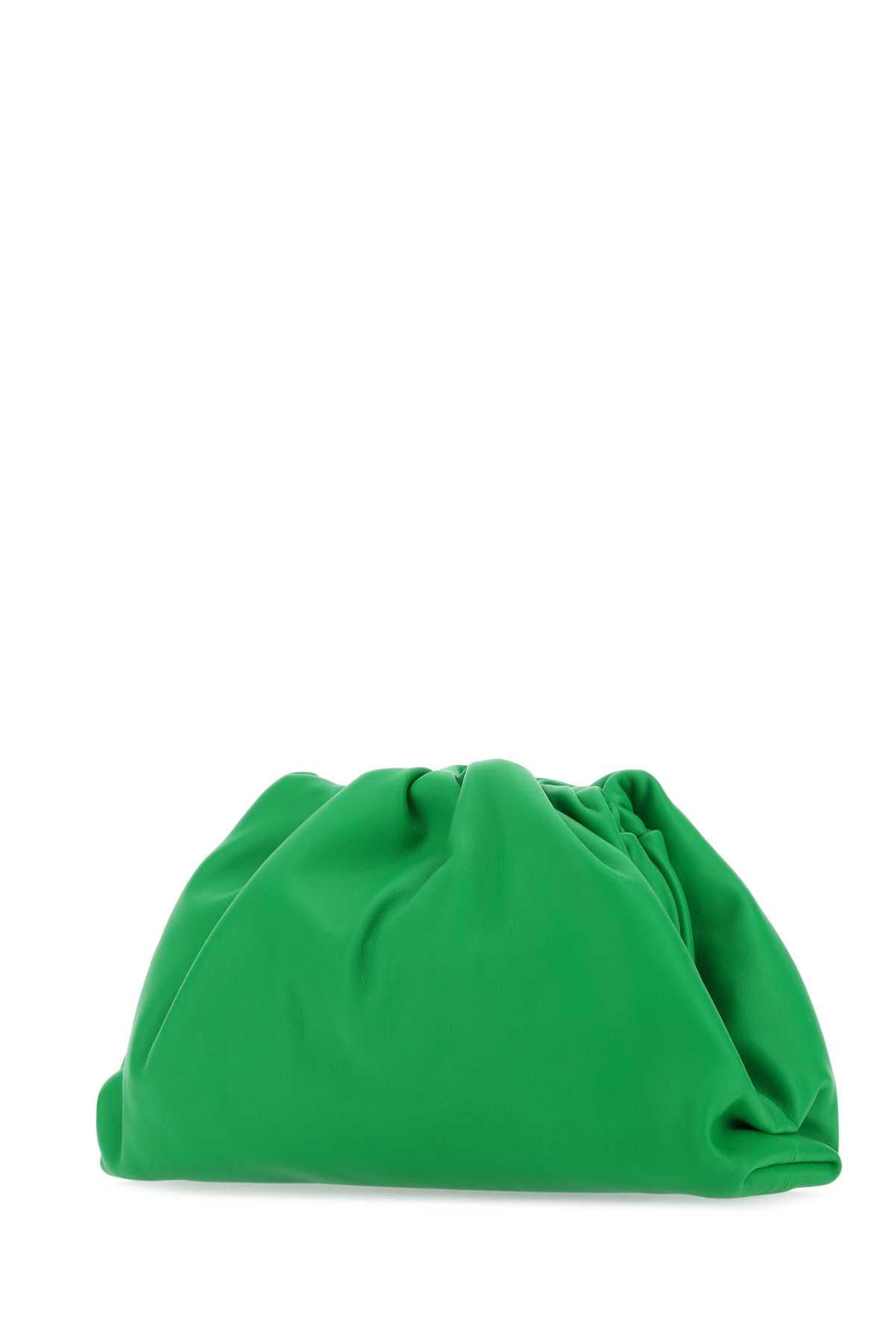 Bottega Veneta Women Grass Green Nappa Leather Teen Pouch Clutch BOTTEGA VENETA