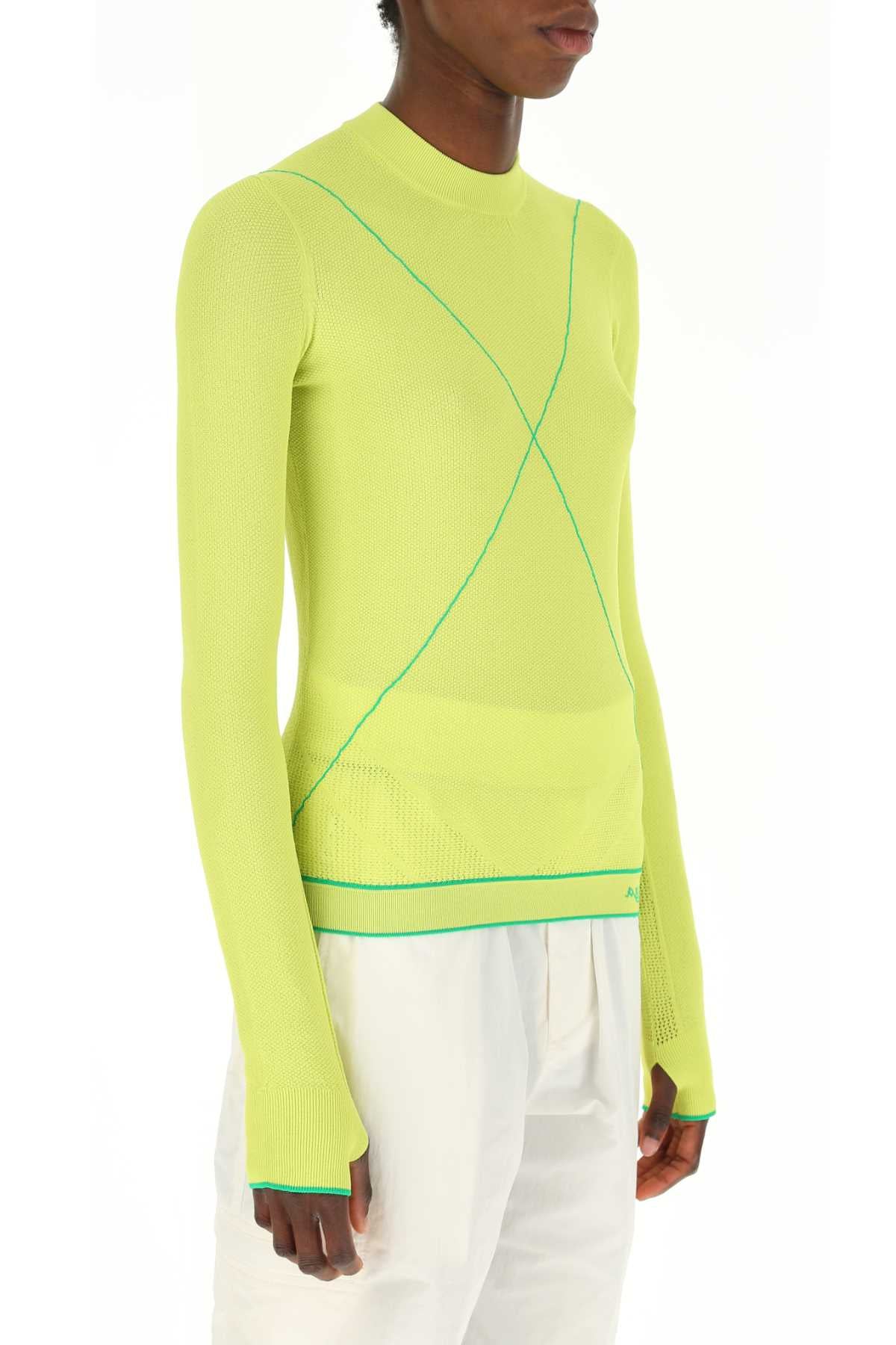 Bottega Veneta Women Acid Green Viscose Blend Sweater BOTTEGA VENETA