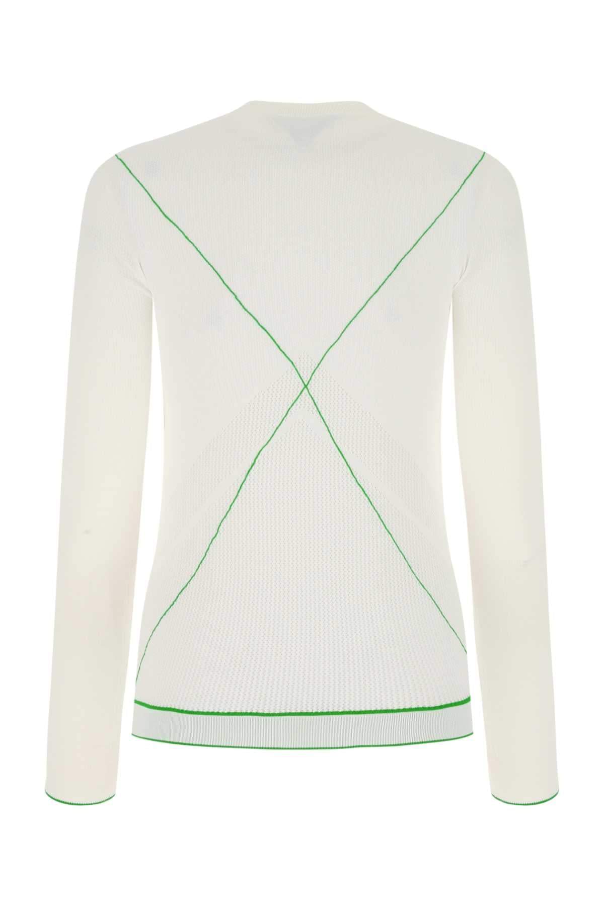 Bottega Veneta Women White Viscose Blend Sweater BOTTEGA VENETA