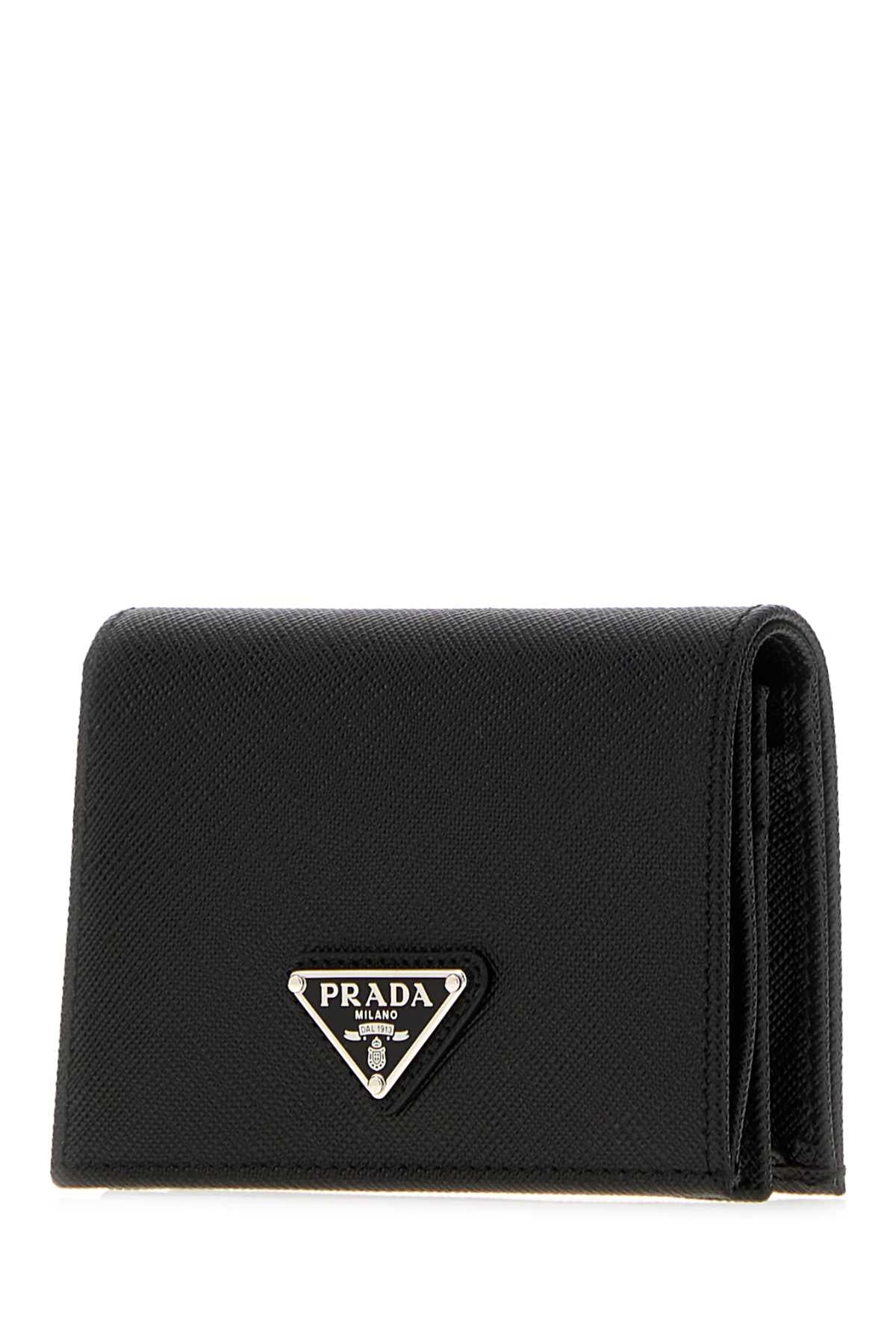 Prada Women Black Leather Wallet PRADA