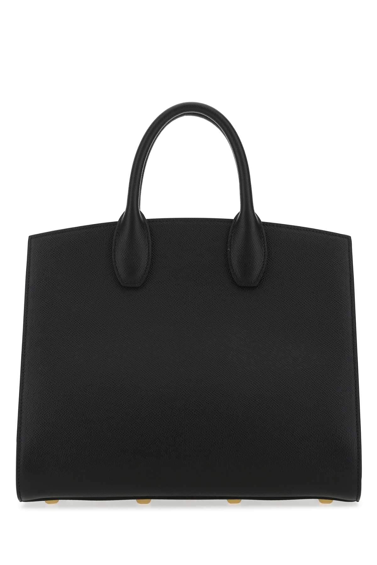 Salvatore Ferragamo Women Black Leather The Studio Handbag FERRAGAMO