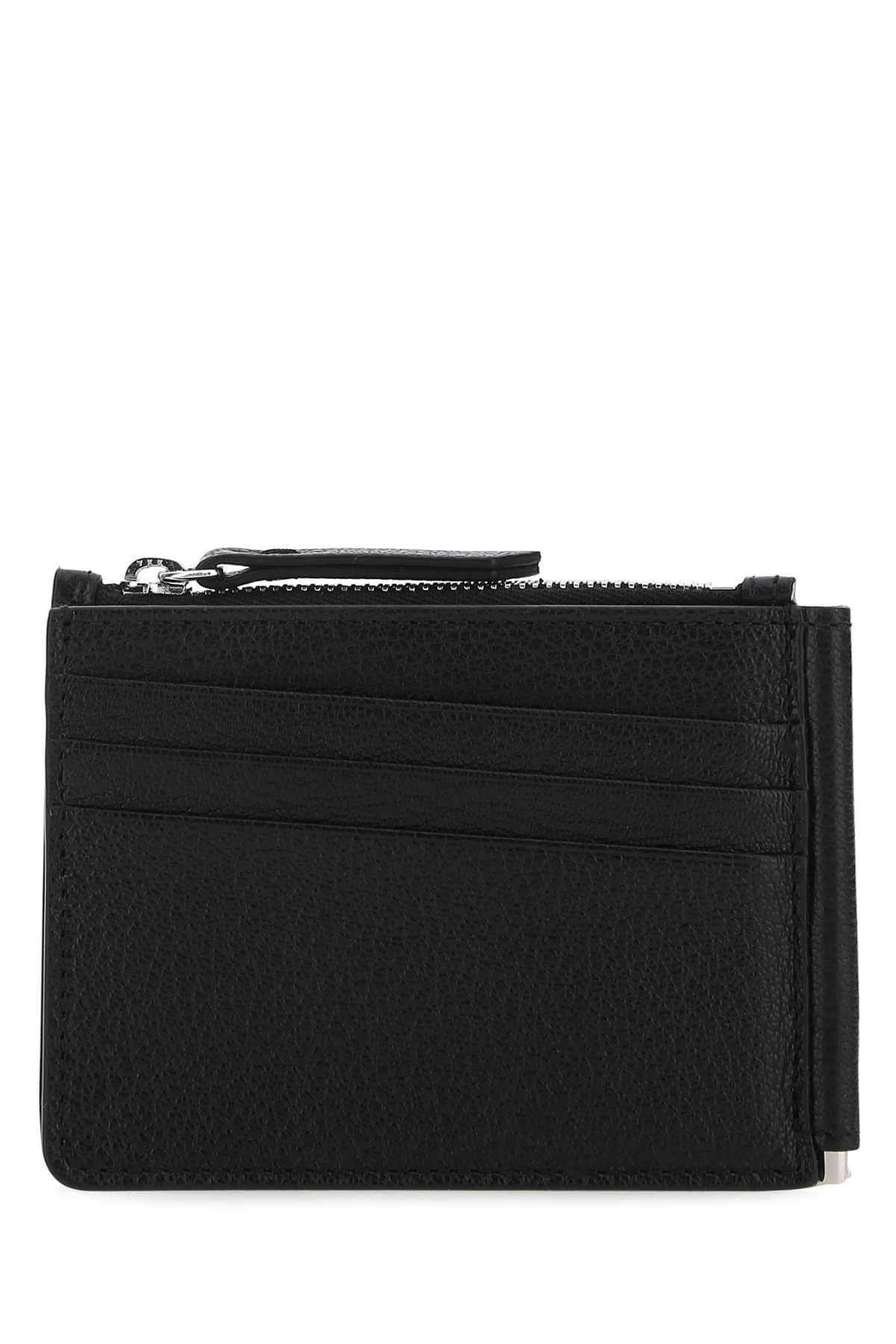 Maison Margiela Women Black Leather Card Holder MAISON MARGIELA