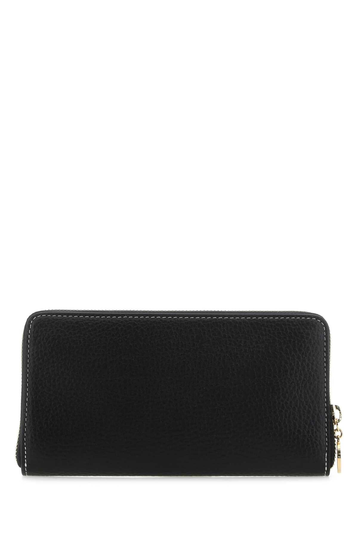 Stella Mccartney Women Black Grainy Mat Wallet STELLA MCCARTNEY