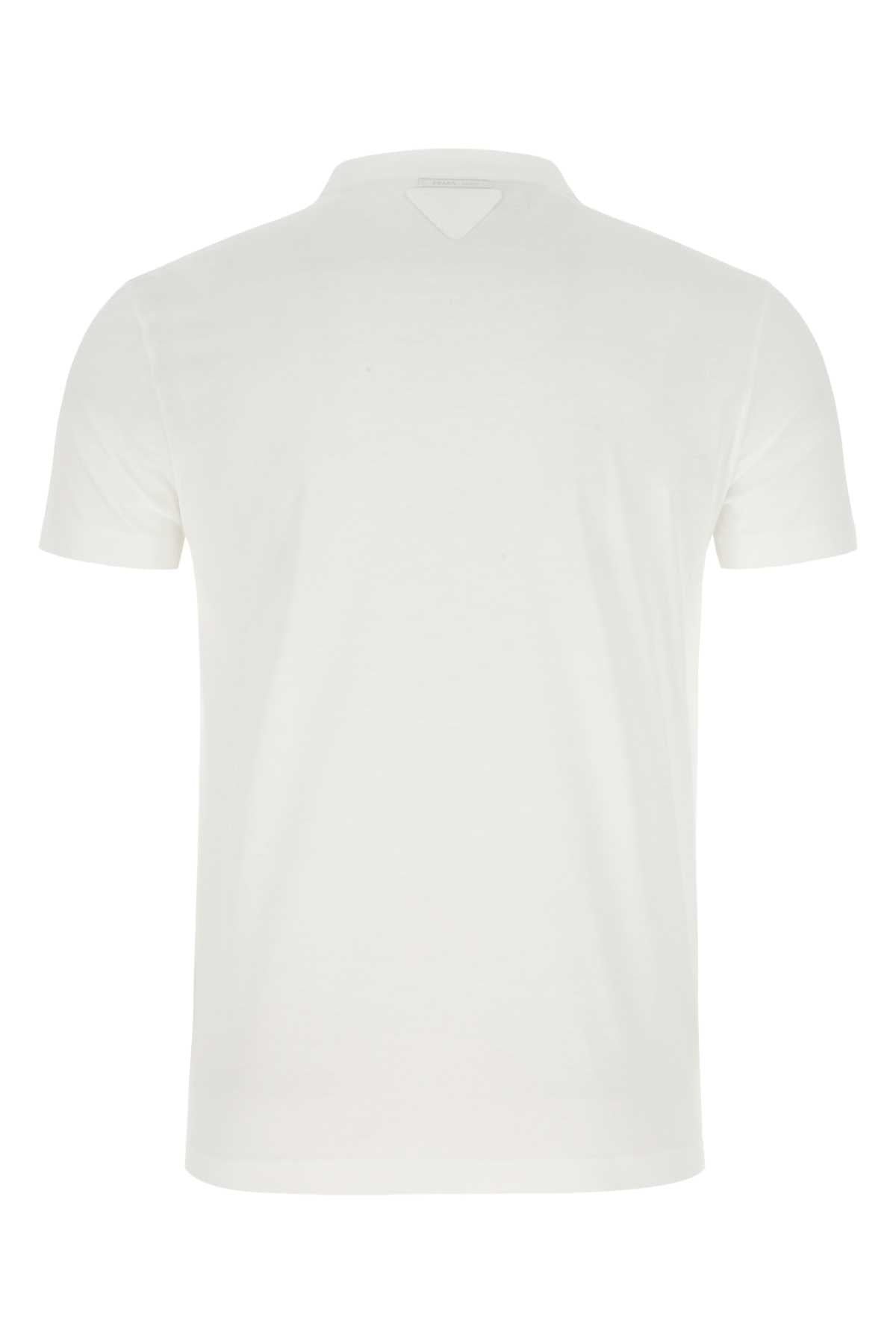 Prada Men White Cotton T-Shirt Set PRADA