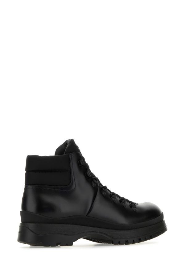 Prada Men Re-Nylon And Leather Brixxen Ankle Boots PRADA