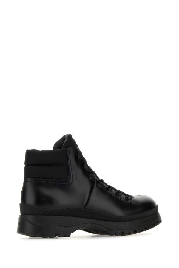 Prada Men Re-Nylon And Leather Brixxen Ankle Boots PRADA