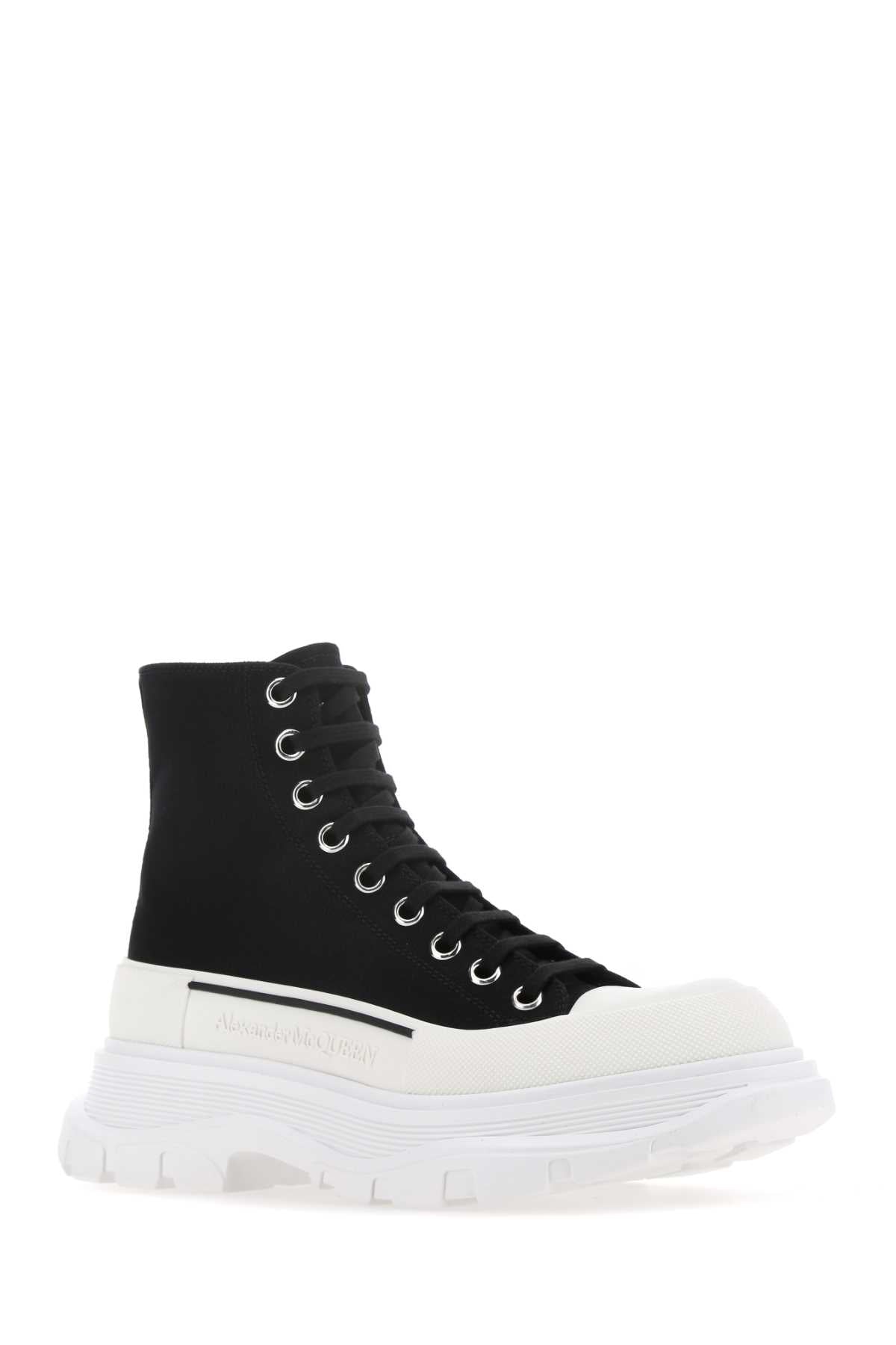 Alexander Mcqueen Men Black Canvas Canvas Sack Sneakers ALEXANDER MCQUEEN
