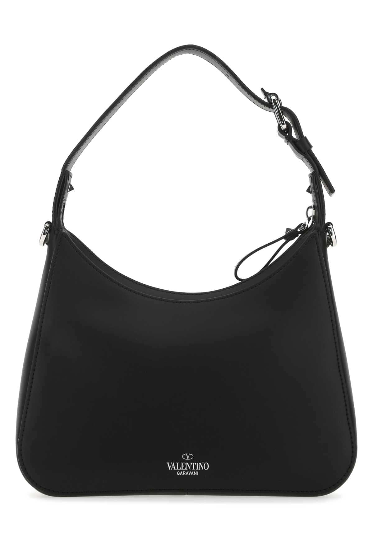 Valentino Garavani Men Black Leather Vltn Handbag VALENTINO GARAVANI