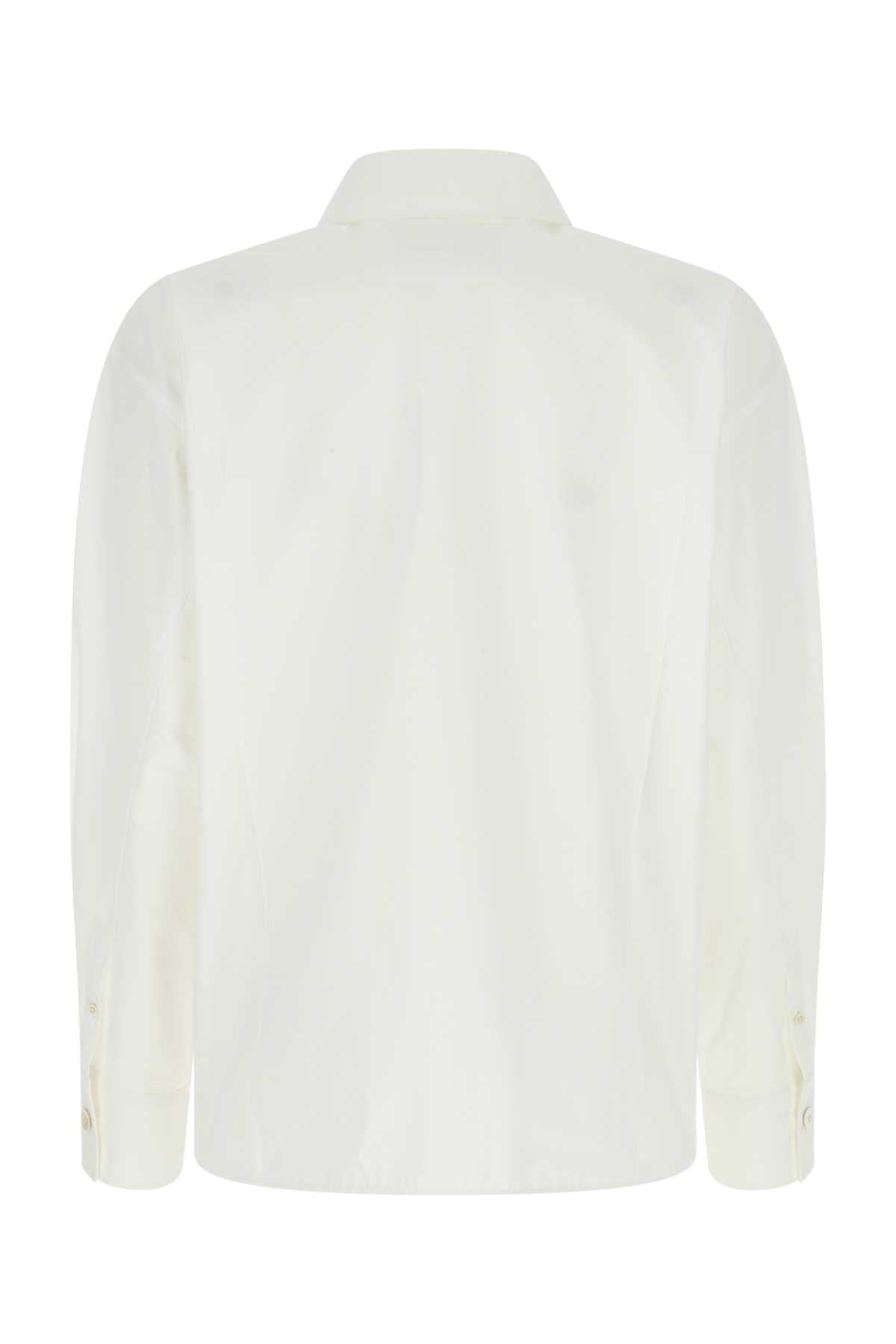 Jil Sander Women White Poplin Oversize Shirt