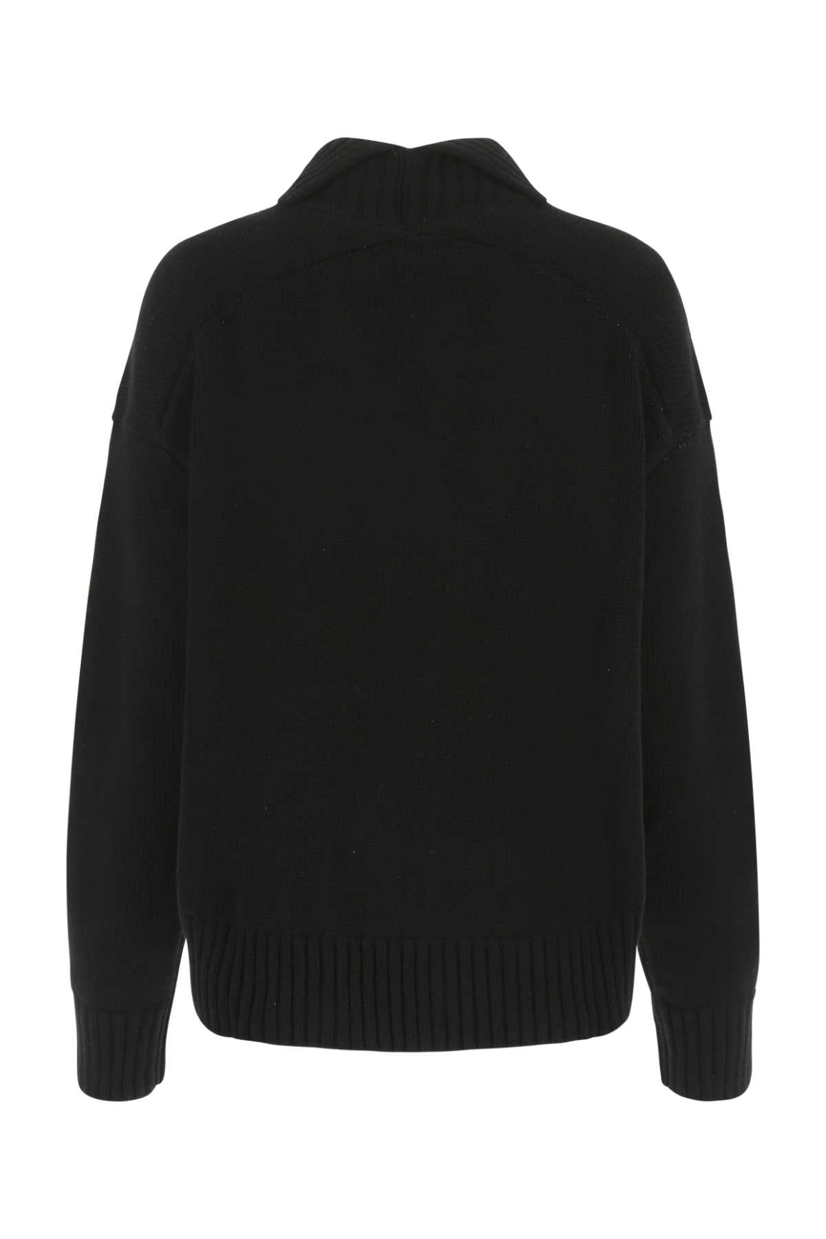 Jil Sander Women Black Cashmere Blend Oversize Sweater JIL SANDER