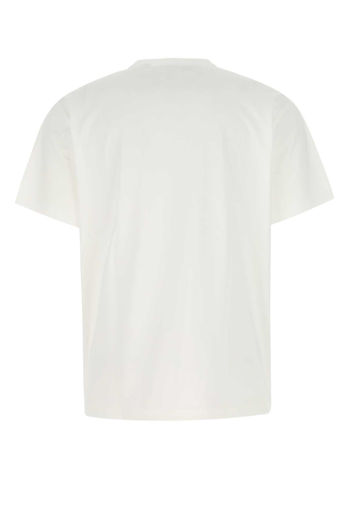 Burberry Men White Cotton T-Shirt BURBERRY