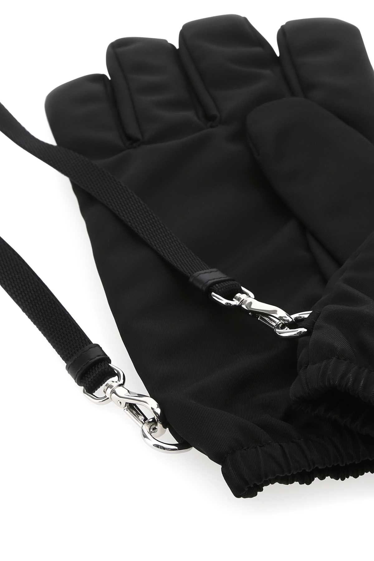 Prada Men Black Re-Nylon Gloves PRADA