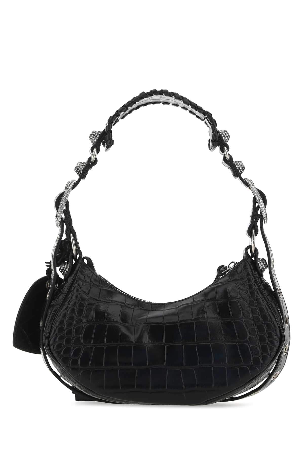 Balenciaga Women Black Leather Le Cagole Xs Shoulder Bag BALENCIAGA