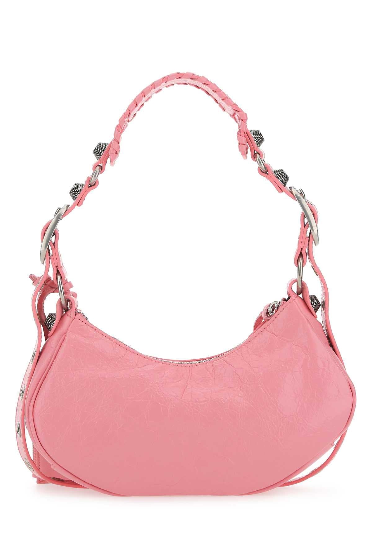 Balenciaga Women Pink Nappa Leather Le Cagole Xs Shoulder Bag BALENCIAGA