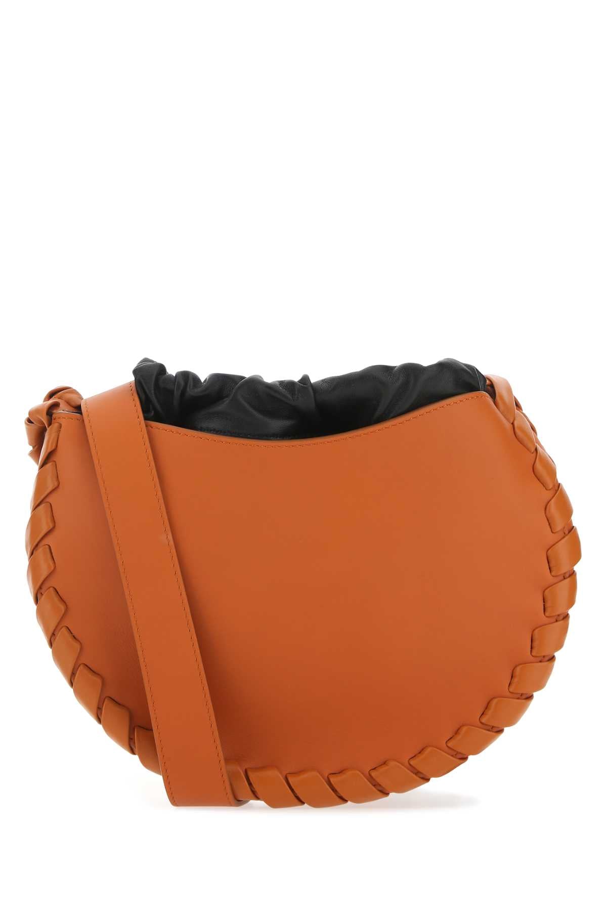 Chloe Women Dark Orange Leather Small Mate Crossbody Bag CHLOE