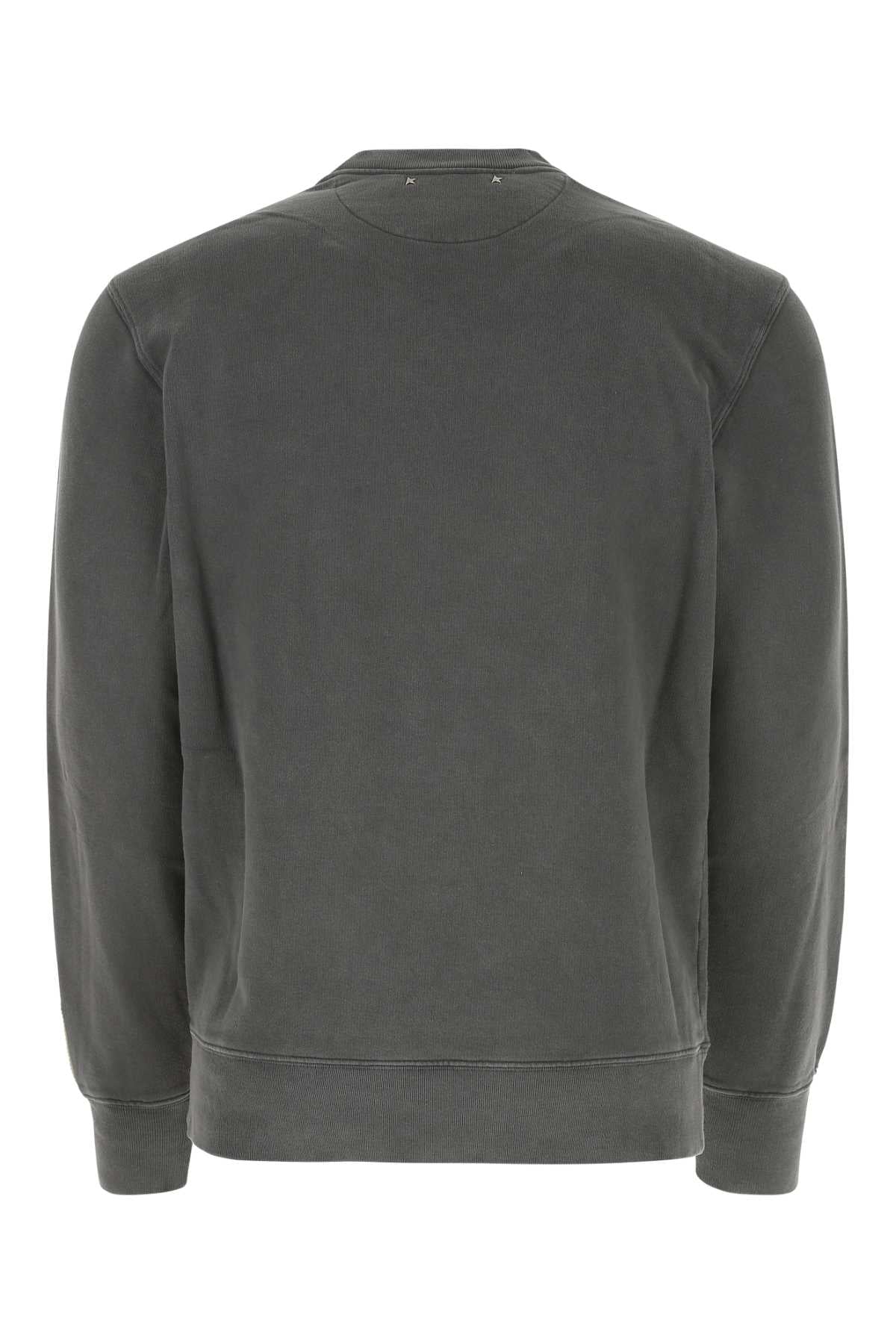 Golden Goose Deluxe Brand Men Dark Grey Cotton Sweatshirt GOLDEN GOOSE
