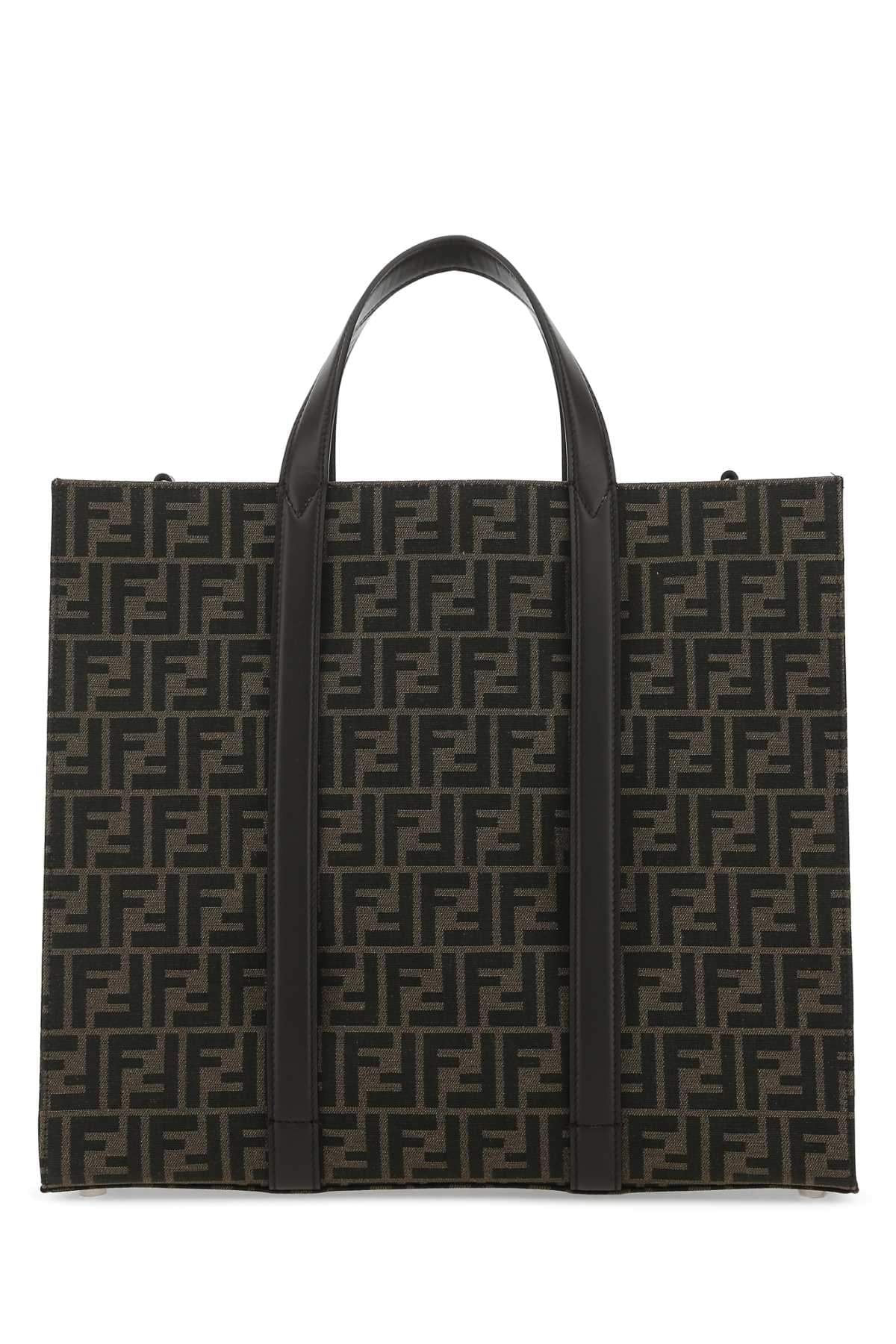 Fendi Men Embroidered Canvas Shopping Bag FENDI