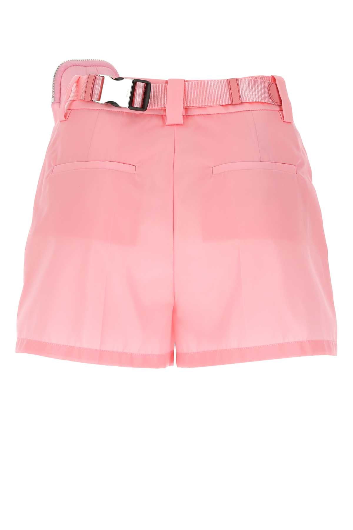 Prada Women Pink Nylon Shorts PRADA