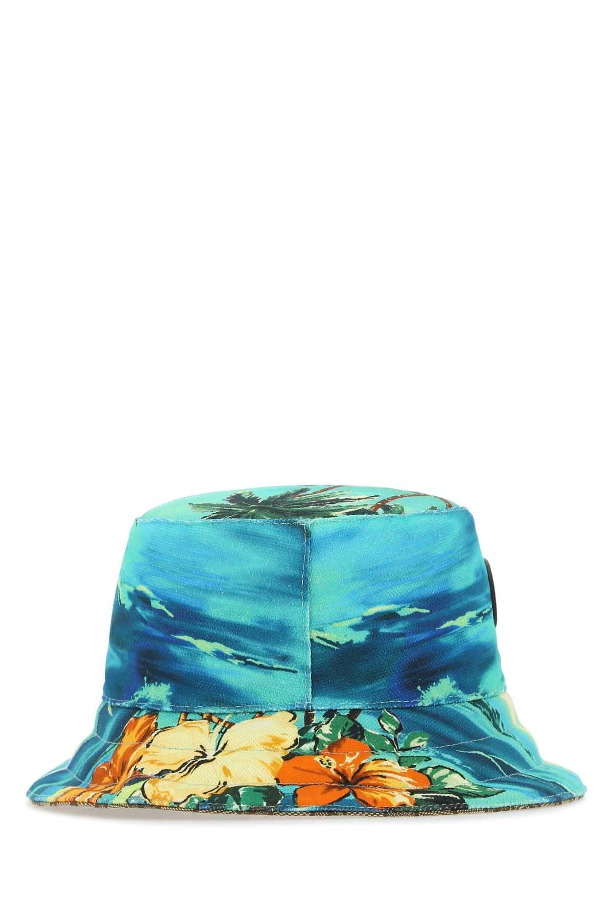 Gucci Women Printed Cotton Blend Hat GUCCI