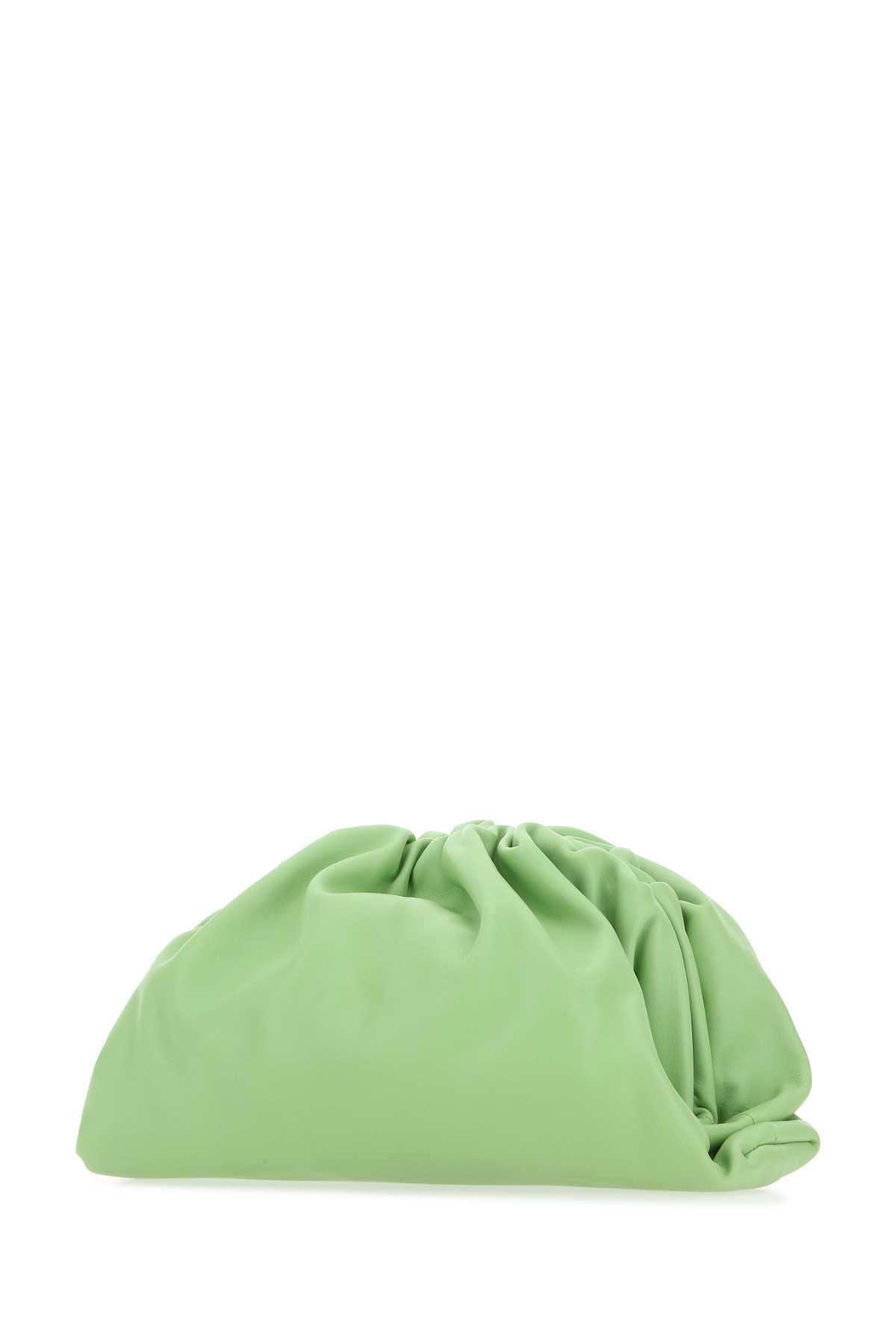 Bottega Veneta Women Light Green Nappa Leather Teen Pouch Clutch BOTTEGA VENETA