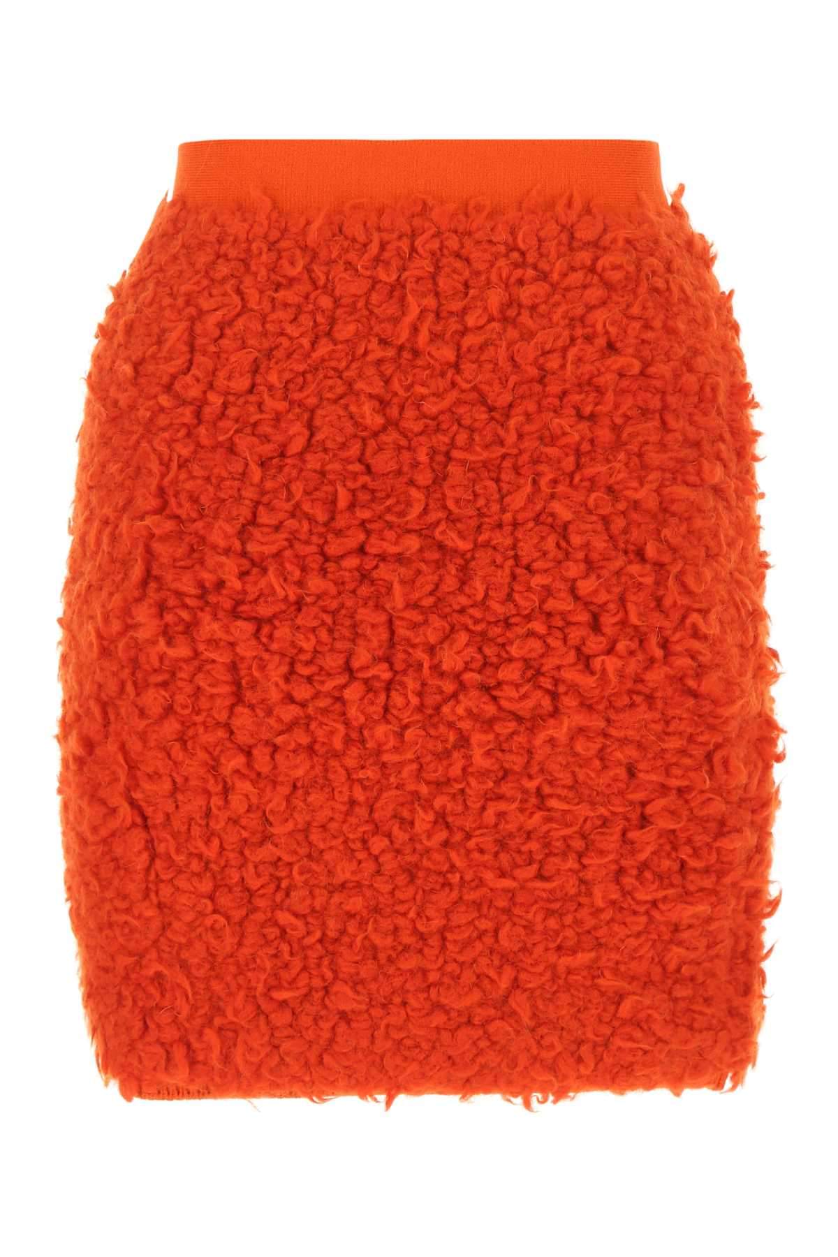 Bottega Veneta Women Red Wool Blend Skirt BOTTEGA VENETA