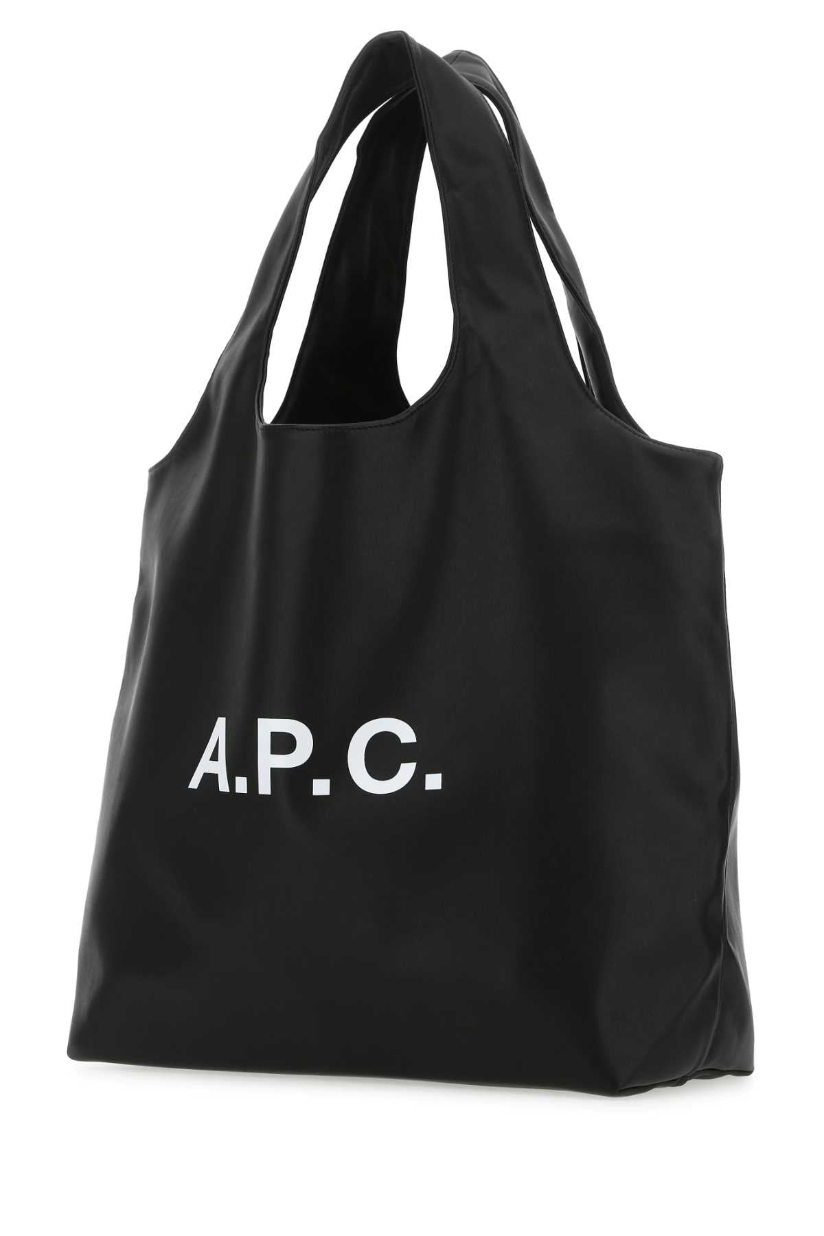 A.P.C. Unisex Black Synthetic Leather Shopping Bag A.P.C.