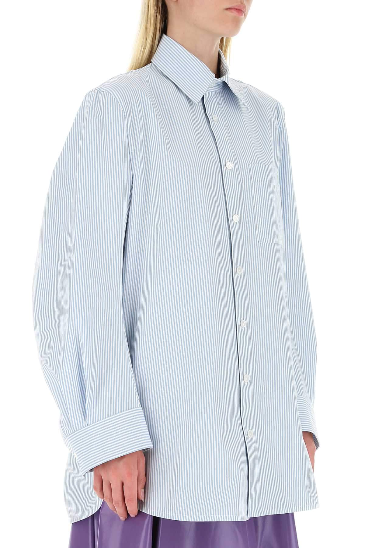 Bottega Veneta Women Embroidered Cotton Oversize Shirt BOTTEGA VENETA
