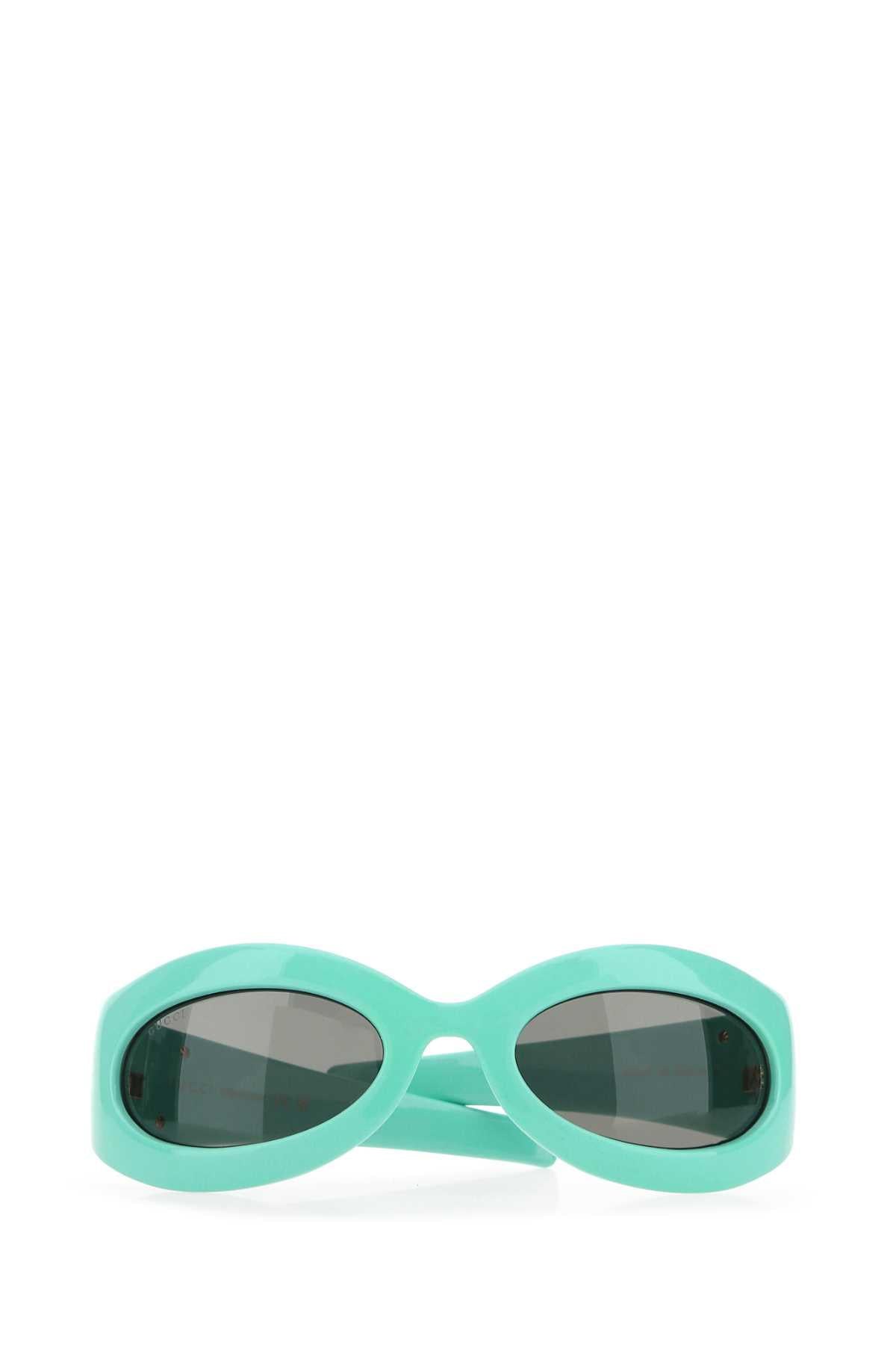Gucci Women Turquoise Acetate Sunglasses GUCCI