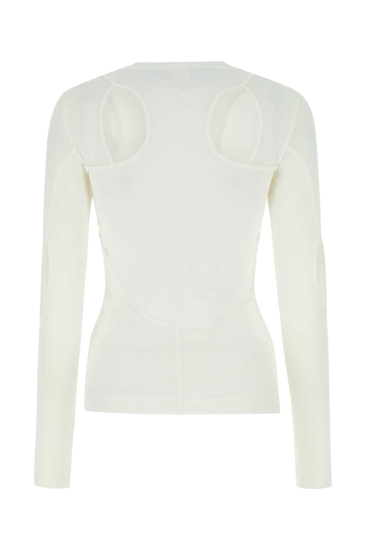 Givenchy Women White Stretch Nylon Top GIVENCHY