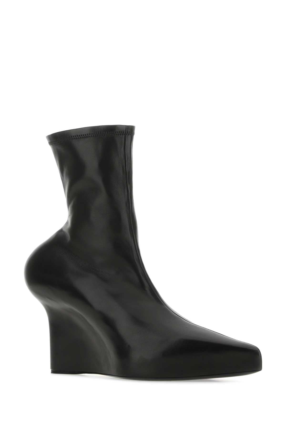 Givenchy Women Black Nappa Leather Ankle Boots GIVENCHY