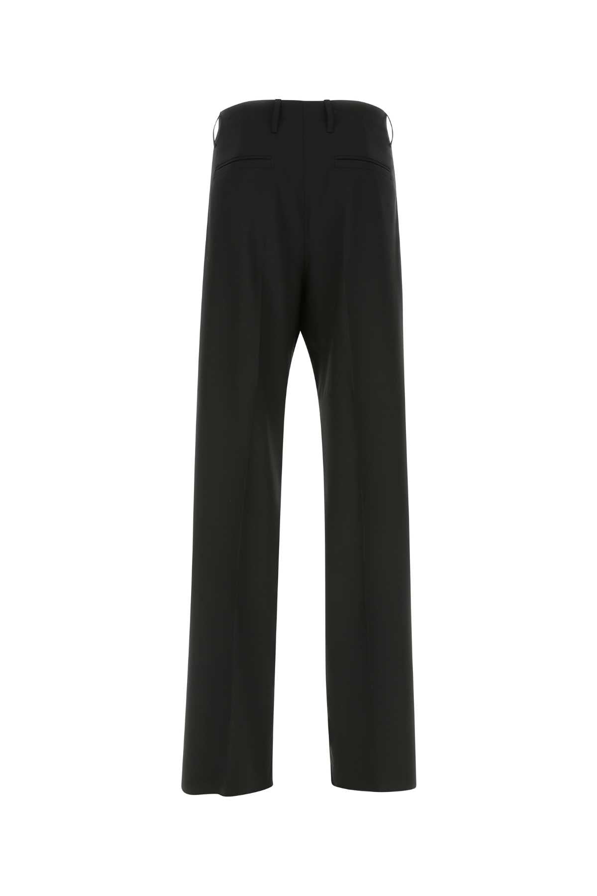 Versace Men Black Stretch Wool Pant VERSACE