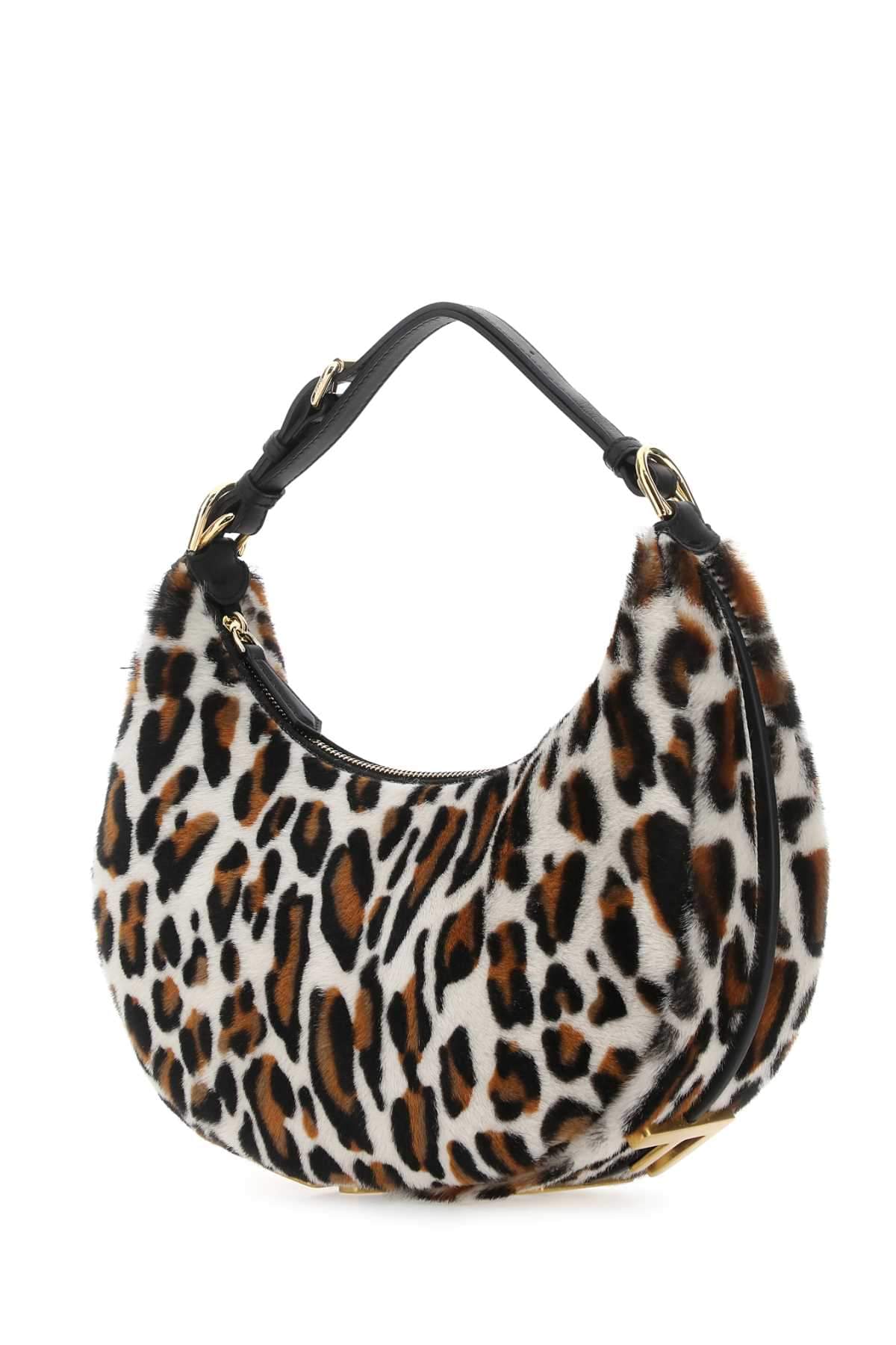 Fendi Women Printed Calfhair Small Fendigraphy Handbag FENDI