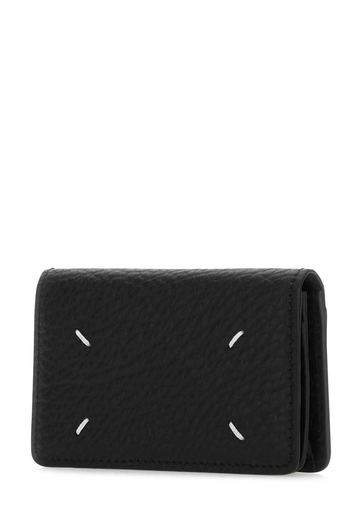 Maison Margiela Women Black Leather Coin Purse MAISON MARGIELA