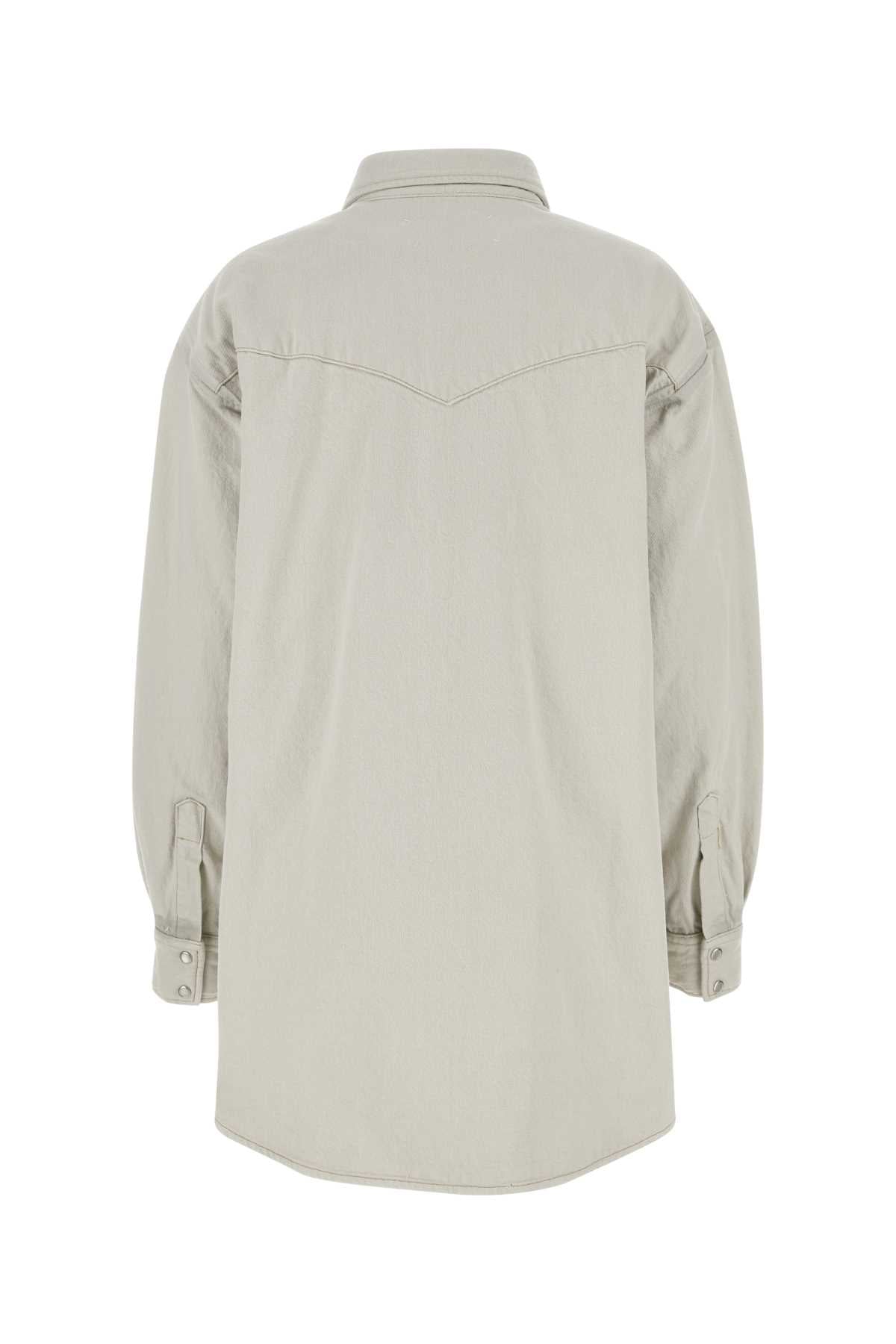 Maison Margiela Women Chalk Denim Oversize Shirt MAISON MARGIELA