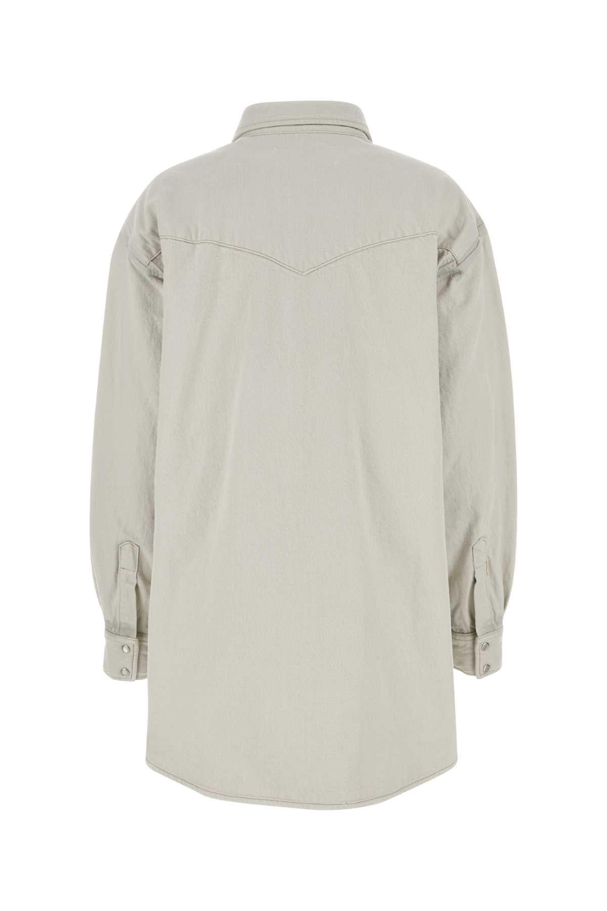 Maison Margiela Women Chalk Denim Oversize Shirt MAISON MARGIELA
