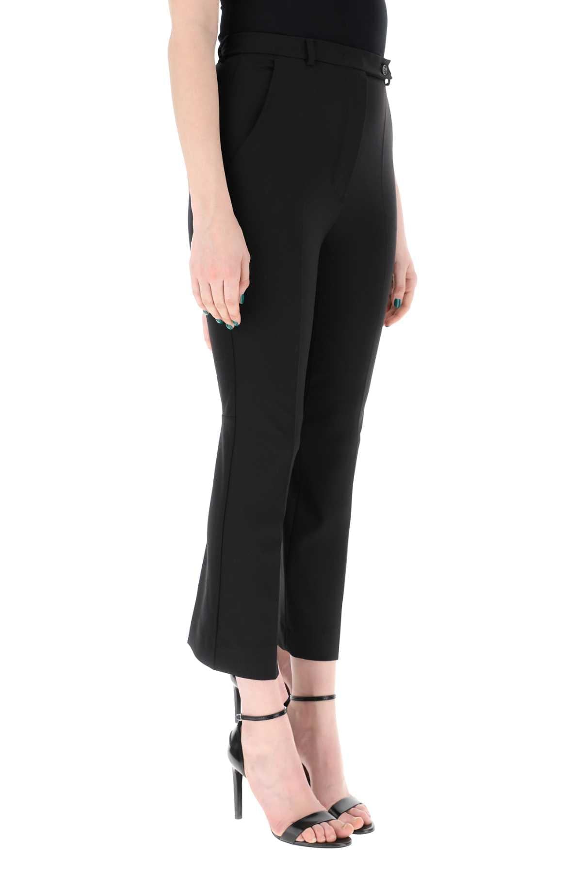 Sportmax Women Black Wool Navetta Pant SPORTMAX