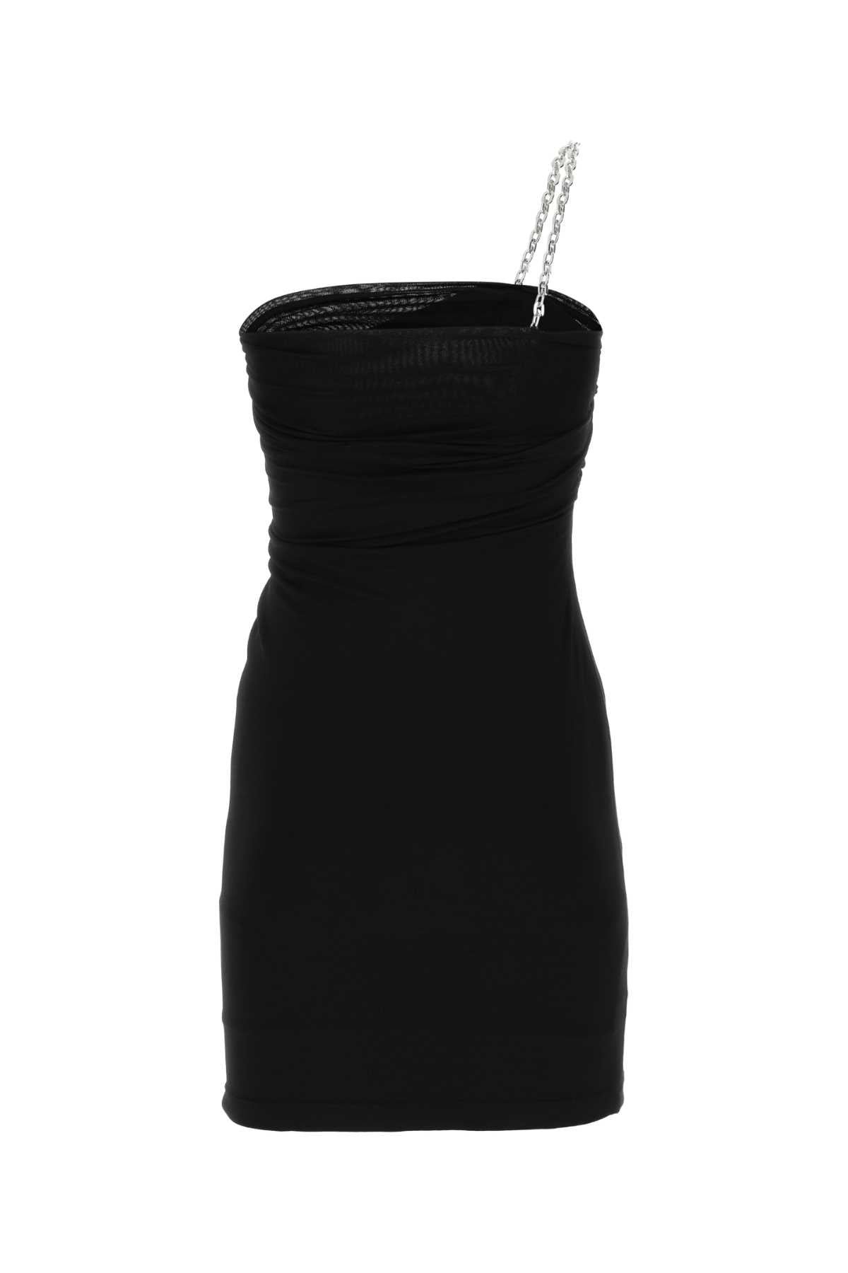 Givenchy Women Black Stretch Viscose Blend Mini Dress GIVENCHY