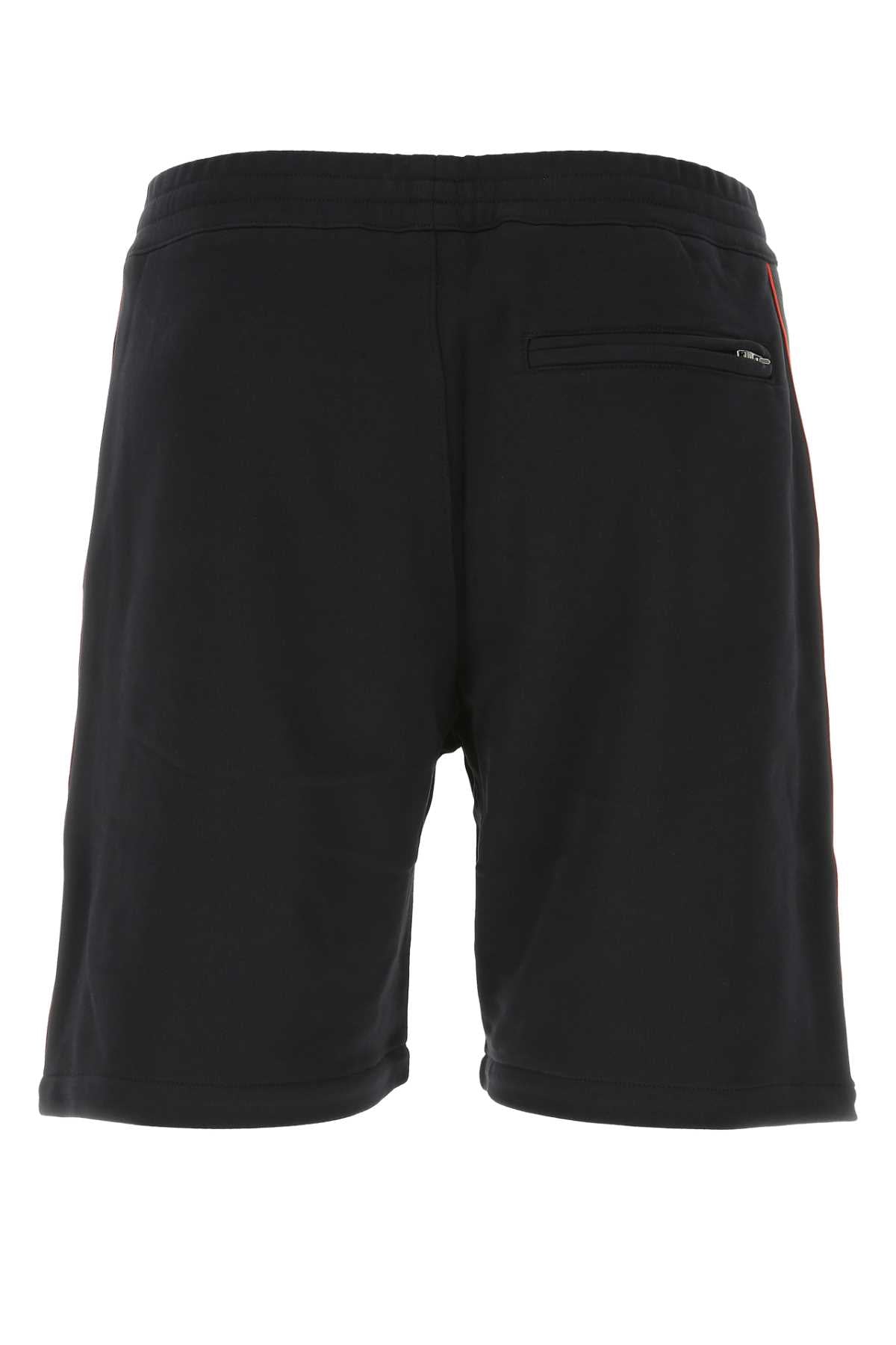 Alexander Mcqueen Men Black Cotton Bermuda Shorts ALEXANDER MCQUEEN