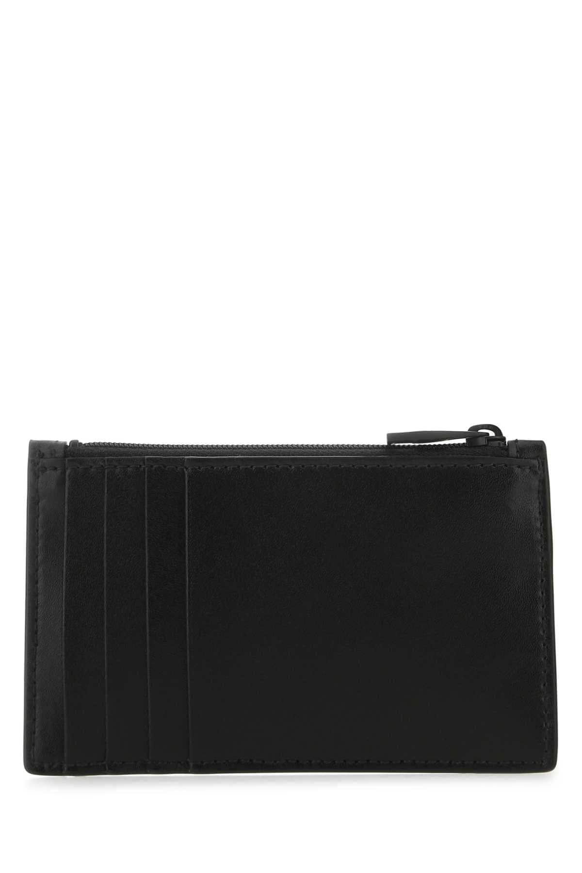Alexander Mcqueen Men Black Leather Card Holder ALEXANDER MCQUEEN