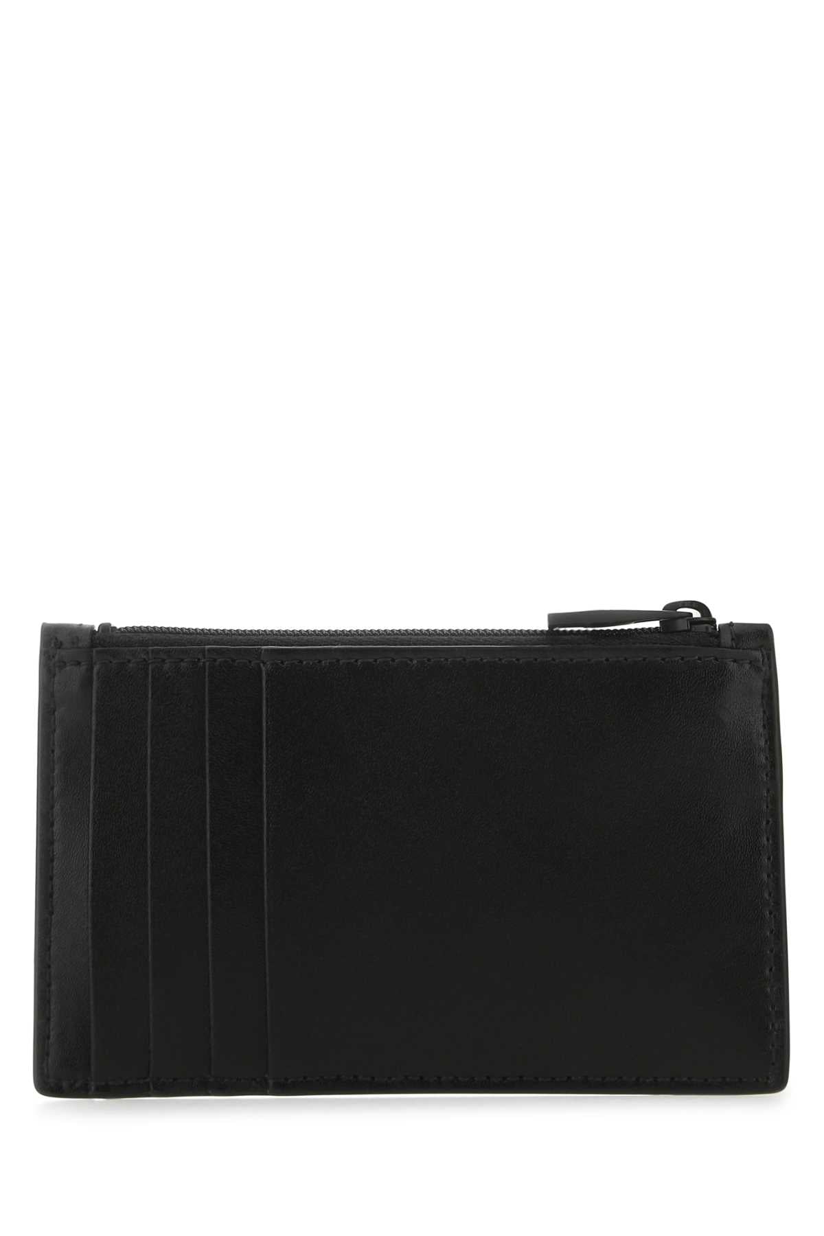 Alexander Mcqueen Men Black Leather Card Holder ALEXANDER MCQUEEN