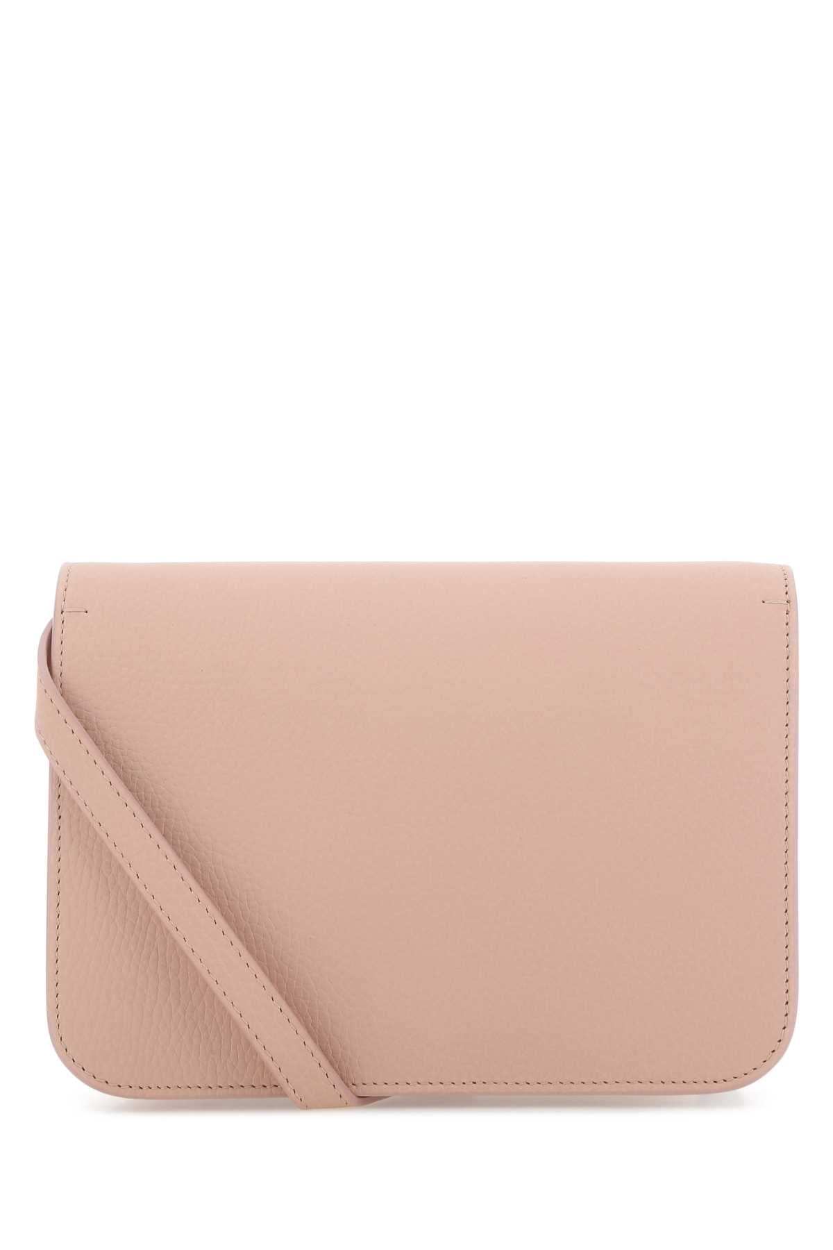 Burberry Women Pink Leather Small Tb Crossbody Bag BURBERRY