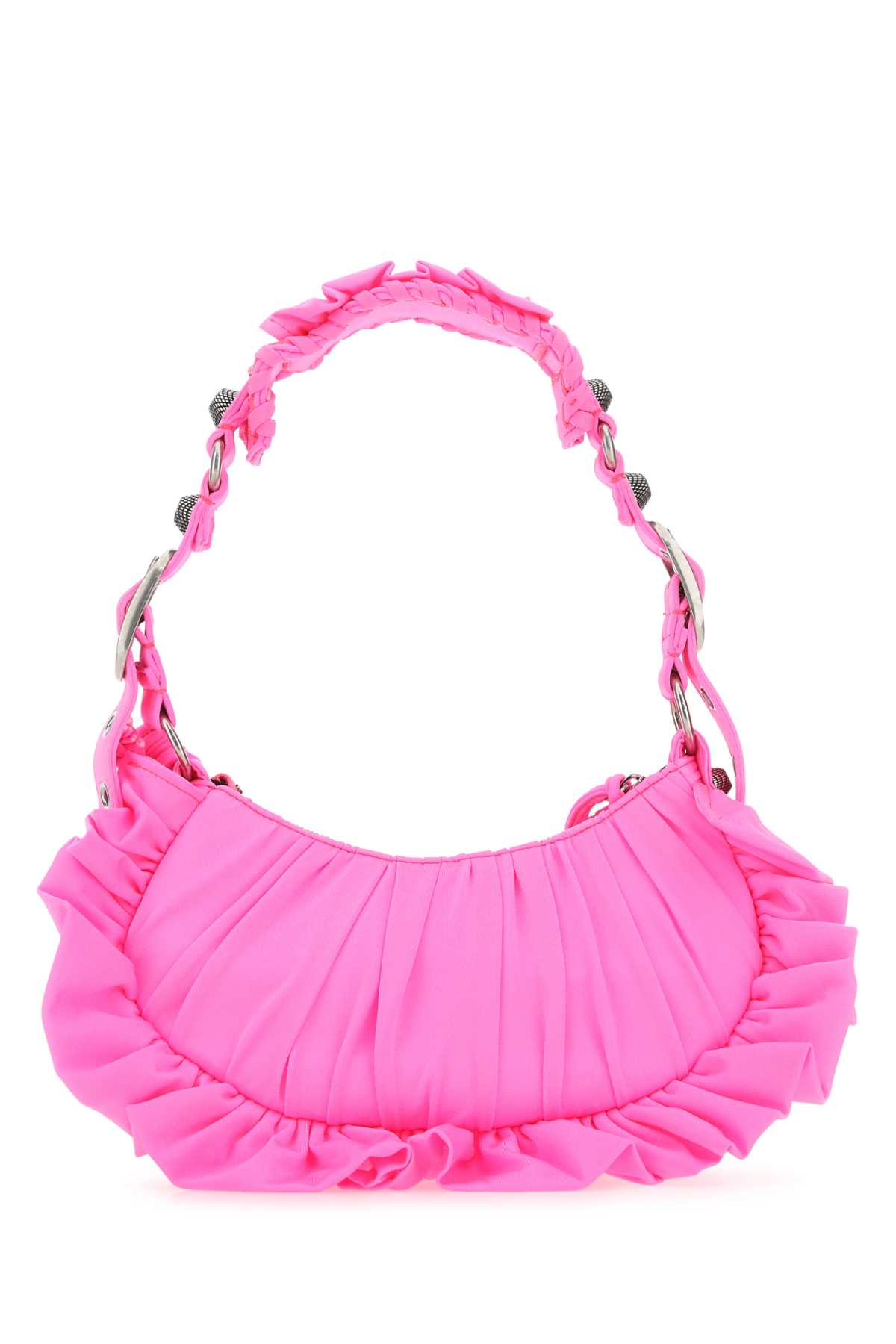 Balenciaga Women Fluo Pink Fabric Le Cagole Xs Shoulder Bag BALENCIAGA
