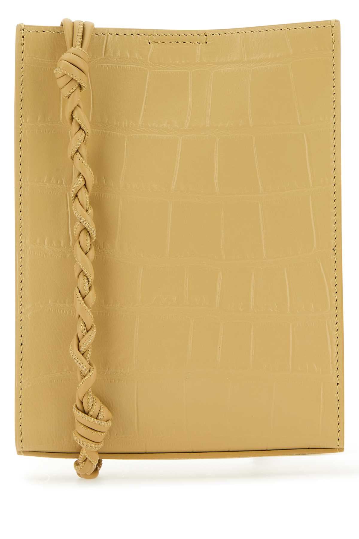 Jil Sander Women Beige Leather Small Tangle Shoulder Bag JIL SANDER