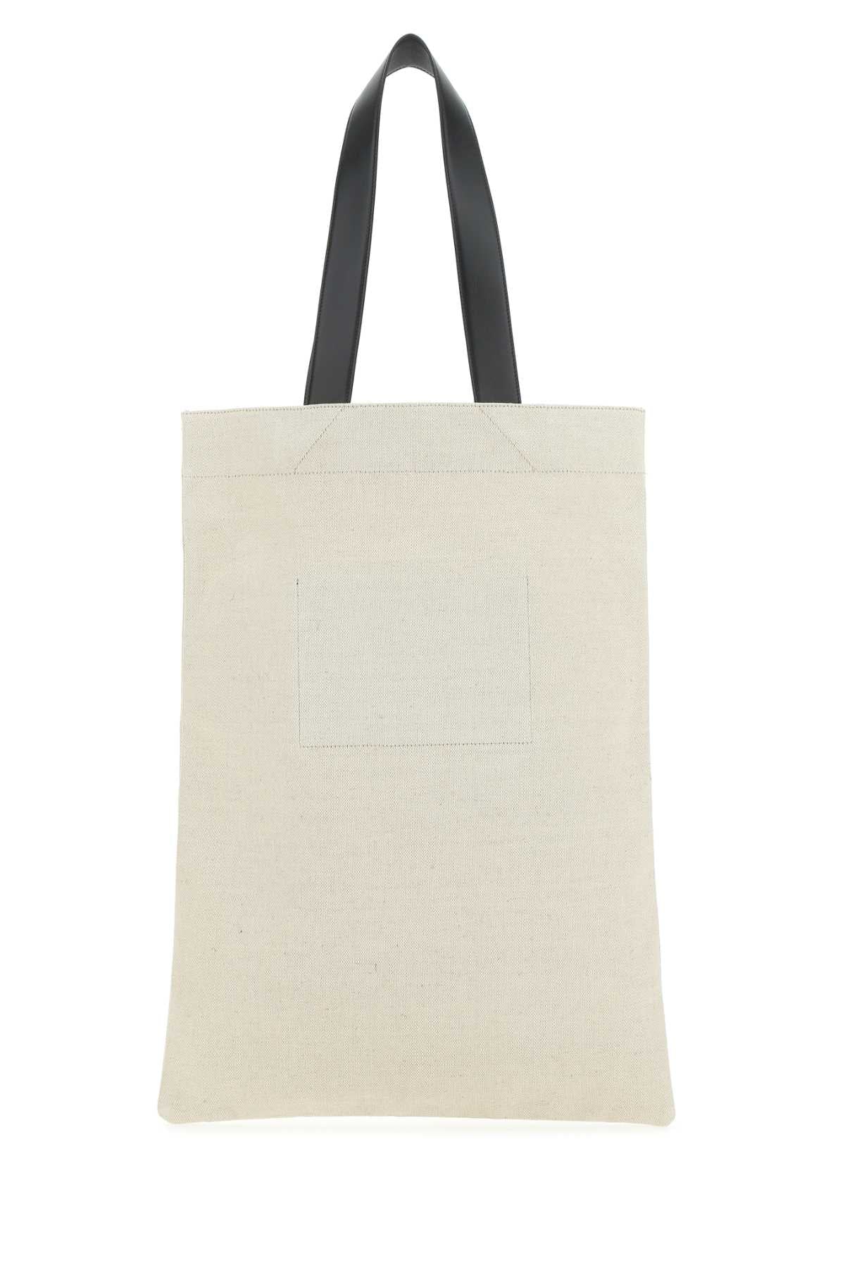 Jil Sander Women Sand Canvas Shopping Bag JIL SANDER