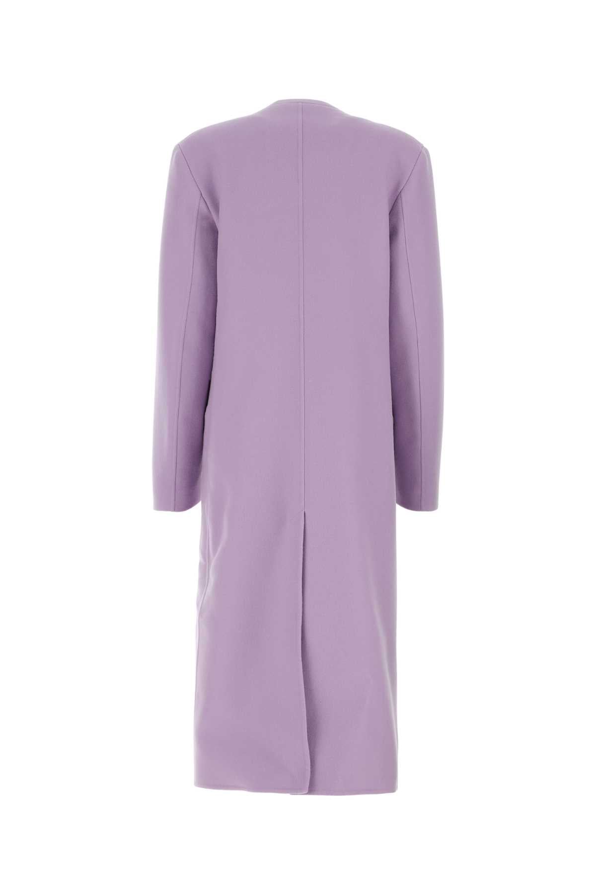 Jil Sander Women Lilac Cashmere Coat JIL SANDER