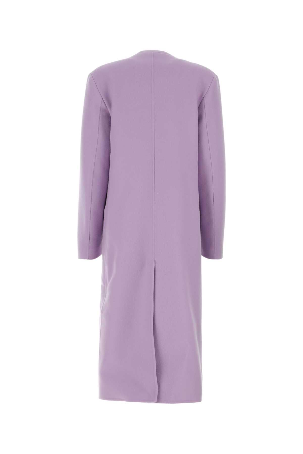Jil Sander Women Lilac Cashmere Coat JIL SANDER