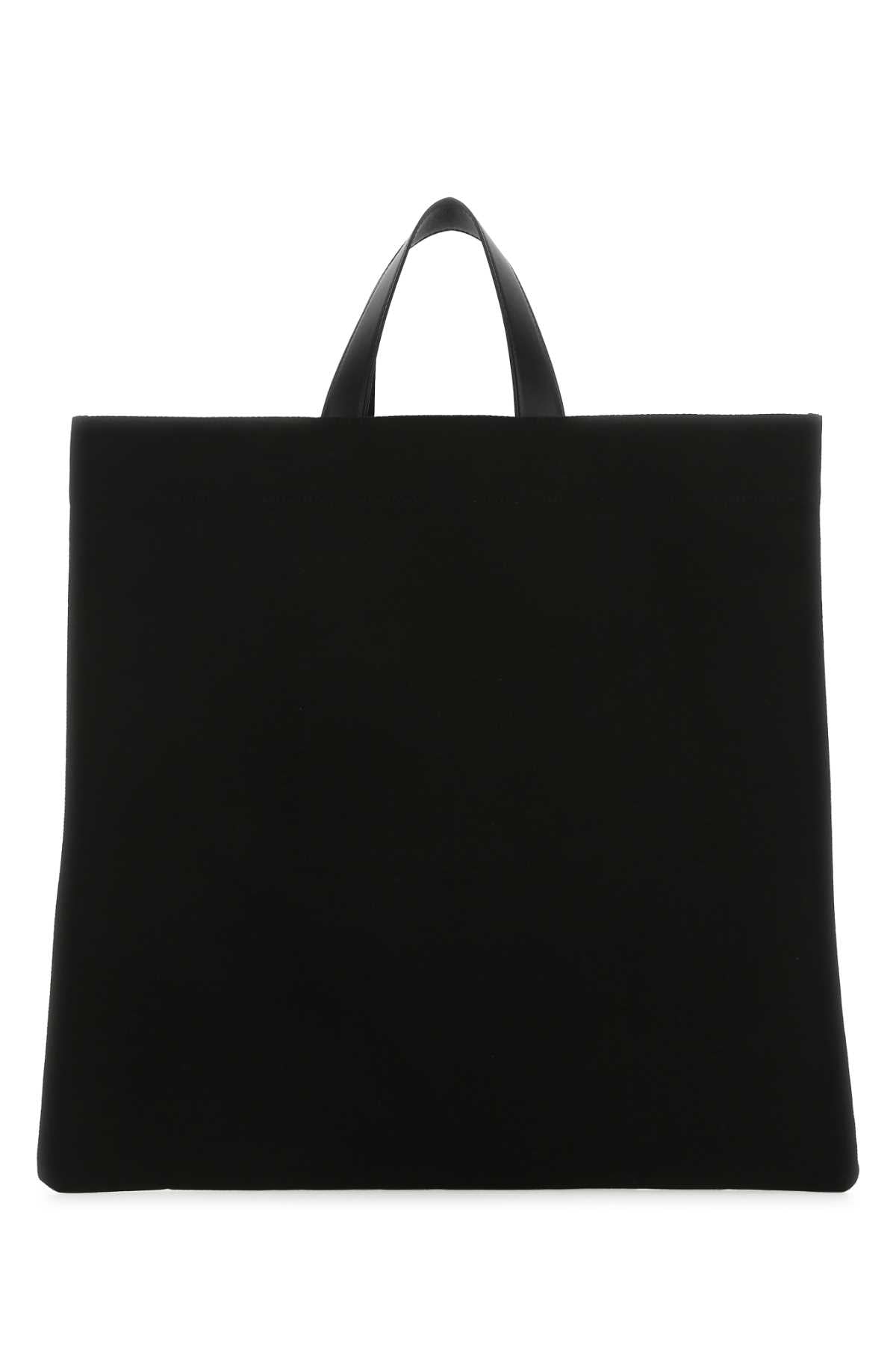 Jil Sander Women Black Canvas Shopping Bag JIL SANDER