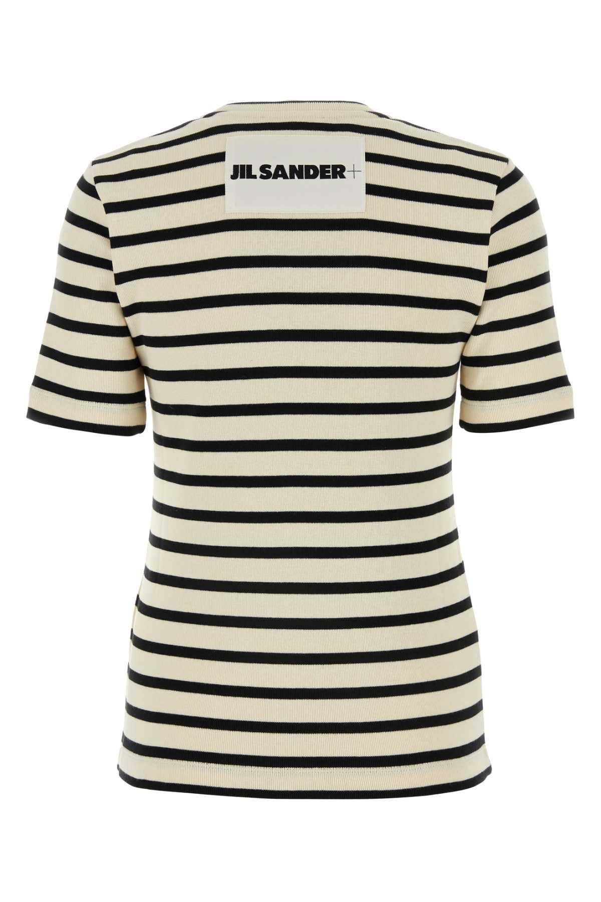 Jil Sander Women Embroidered Cotton T-Shirt JIL SANDER