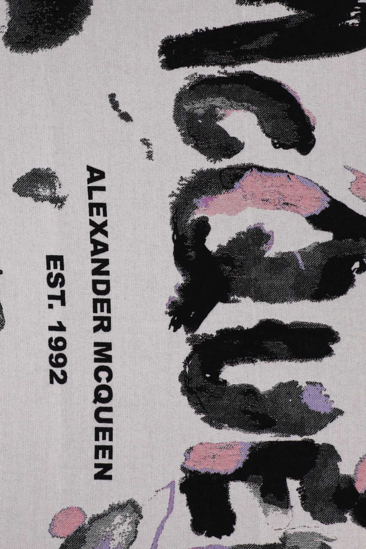 Alexander Mcqueen Women Embroidered Wool Blend Blanket ALEXANDER MCQUEEN