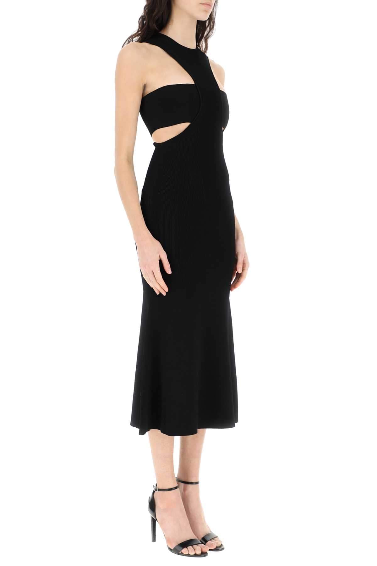 Alexander Mcqueen Women Black Viscose Blend Dress ALEXANDER MCQUEEN